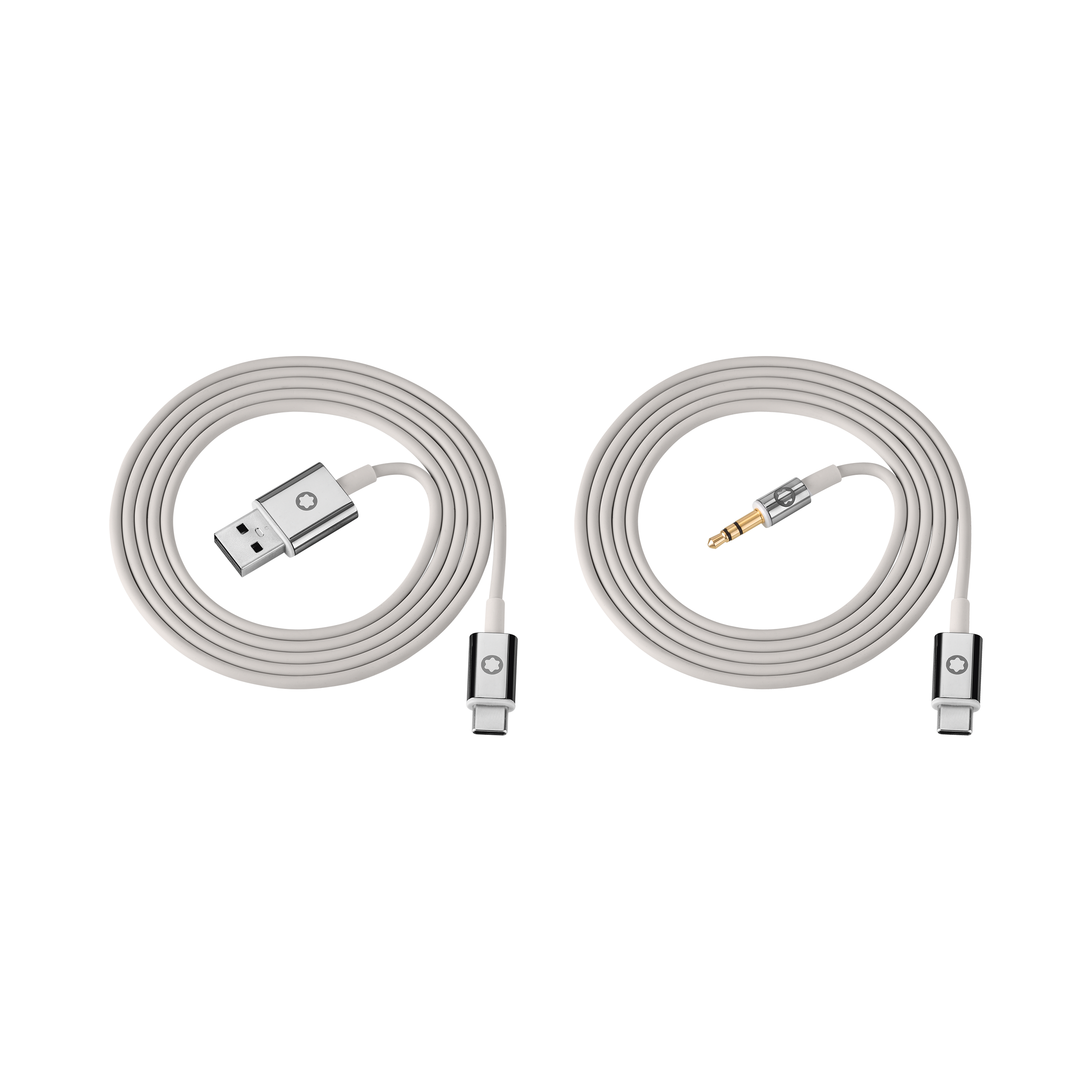 Gray Cable Set for Montblanc MB 01 Headphones