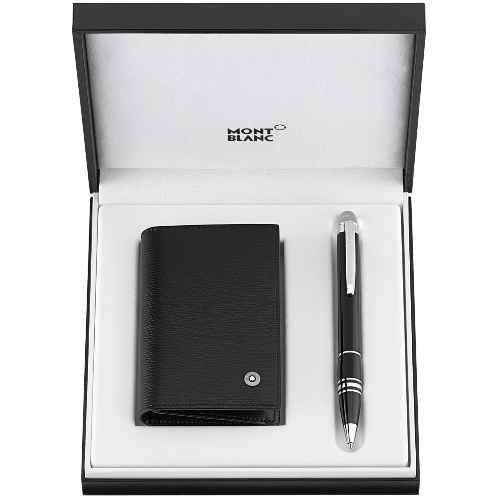 Set with StarWalker Platinum Ballpoint Pen and 4810 Westside Business Card Holder, image 2