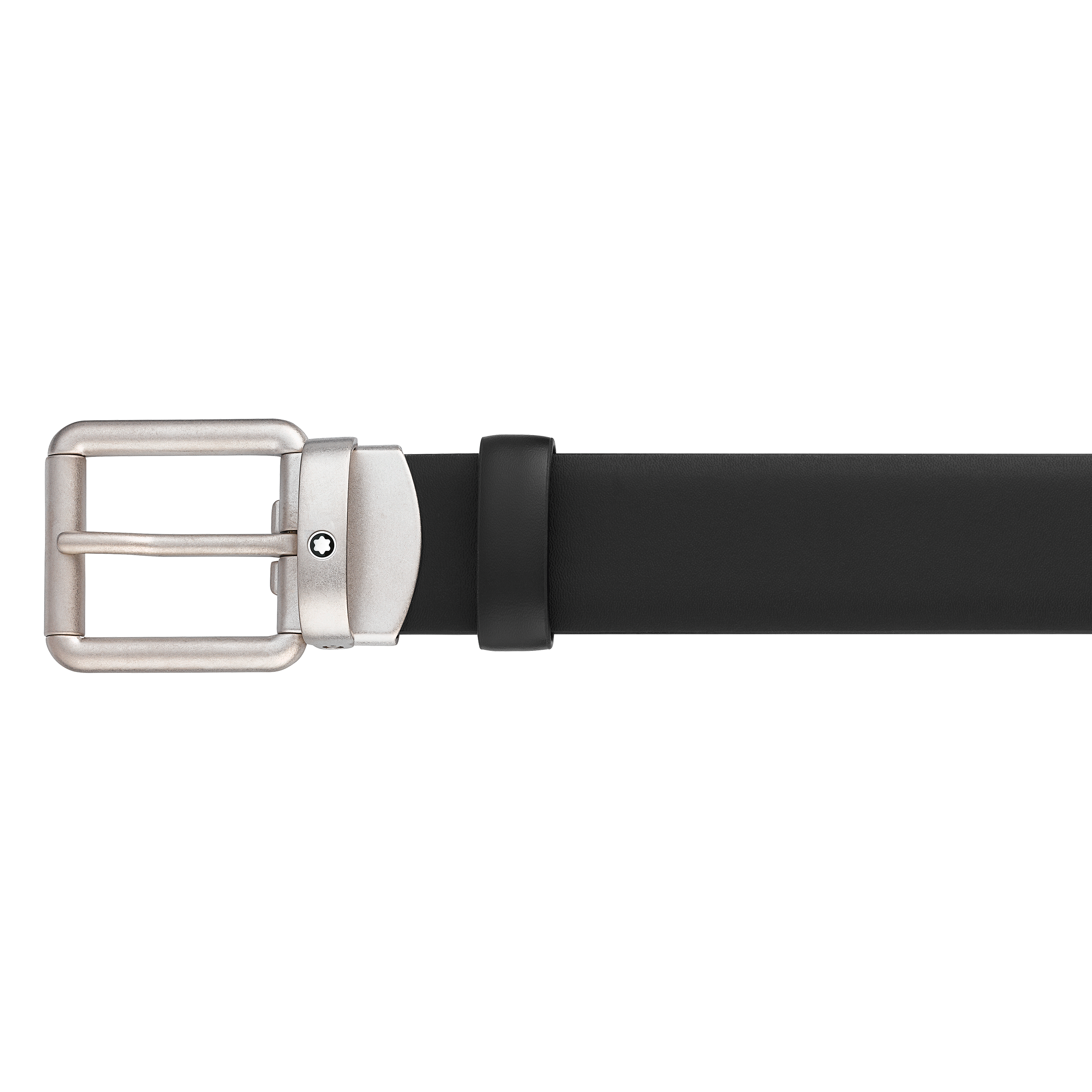 Black 30 mm leather belt, image 2