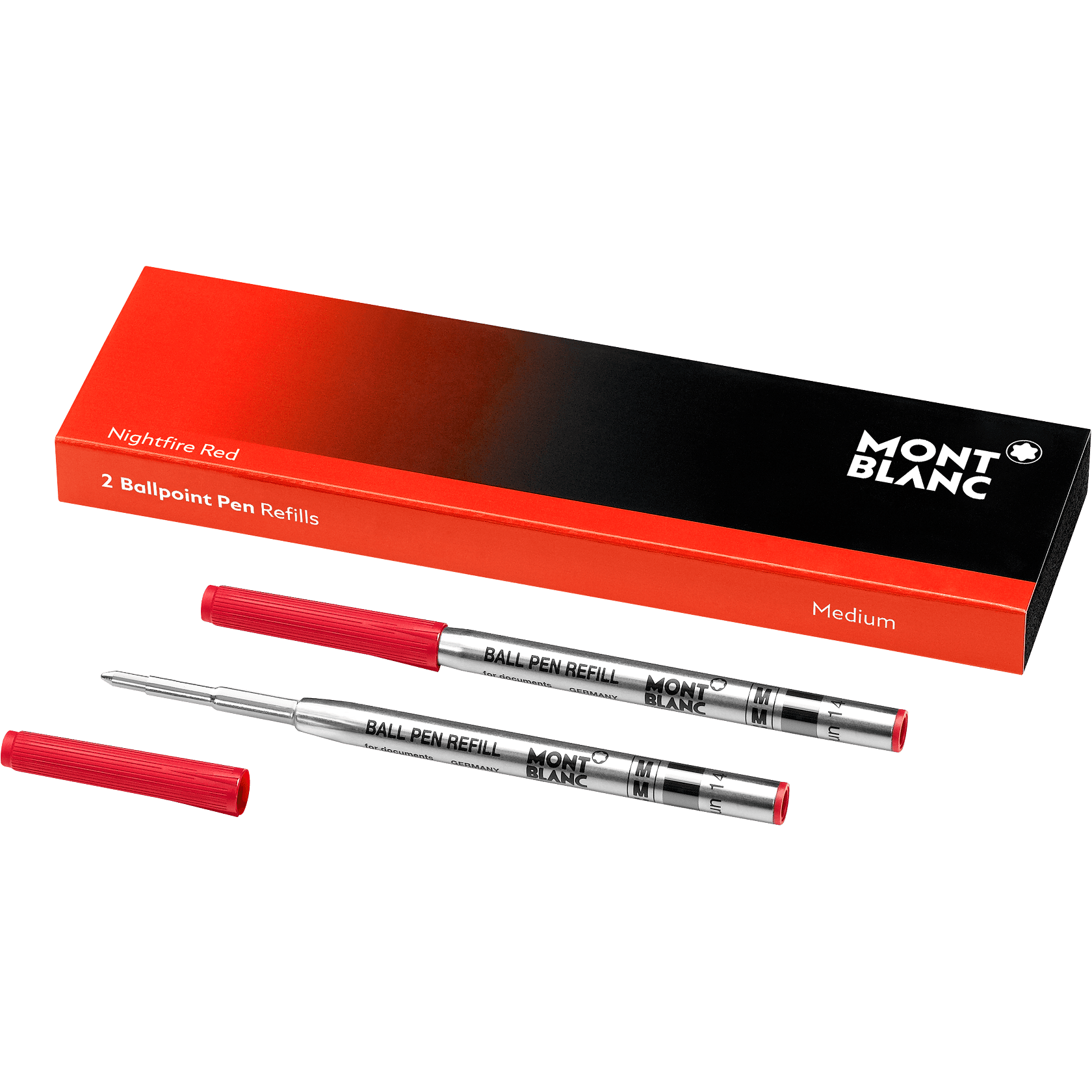 2 Ballpoint Pen Refill (M) Nightfire red, image 1