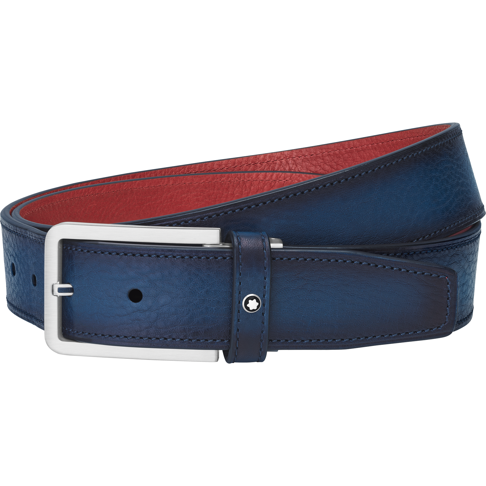 Rectangular Matt Stainless Steel and Gold finish PVD Side Belt, image 1
