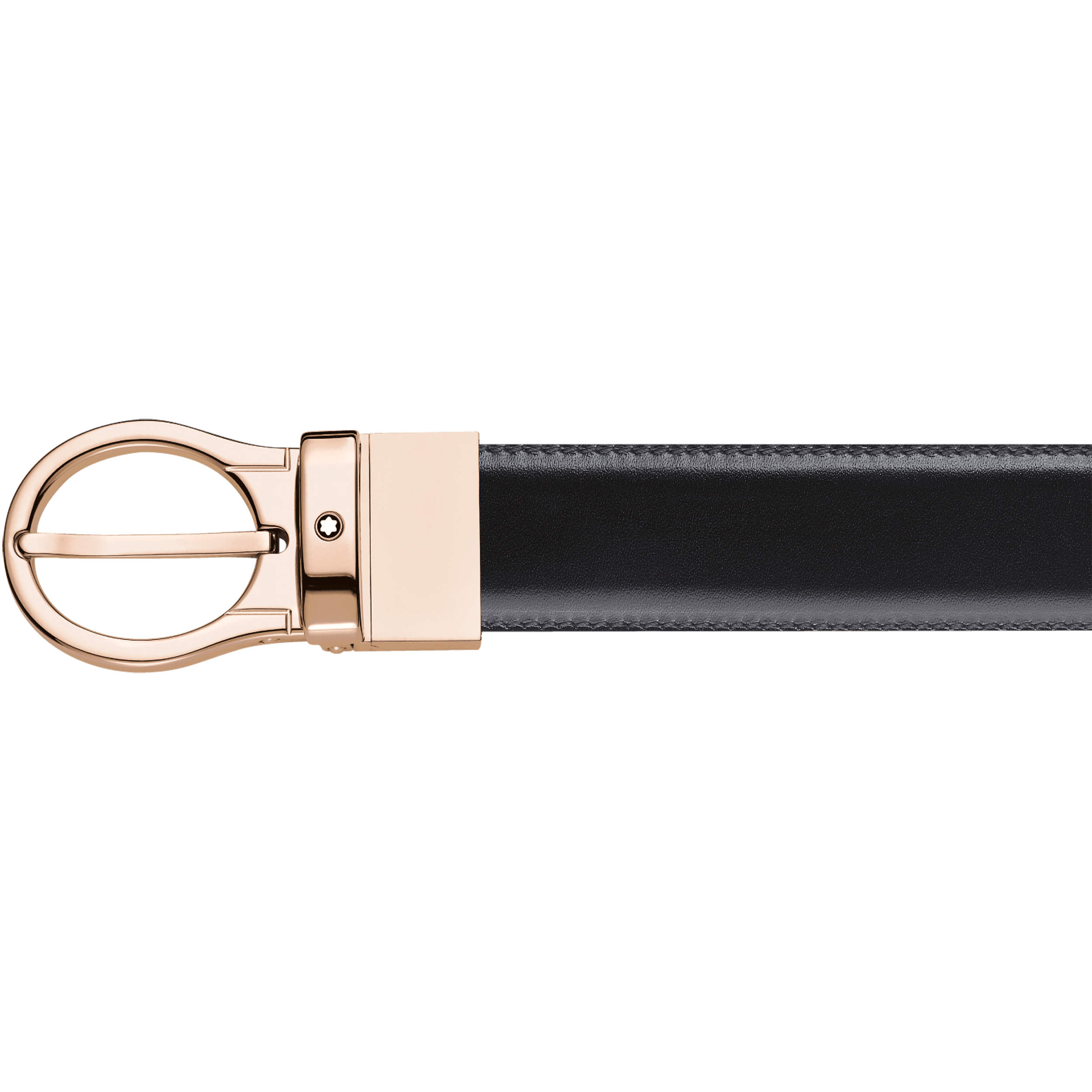 Black/brown  30 mm reversible leather belt, image 1