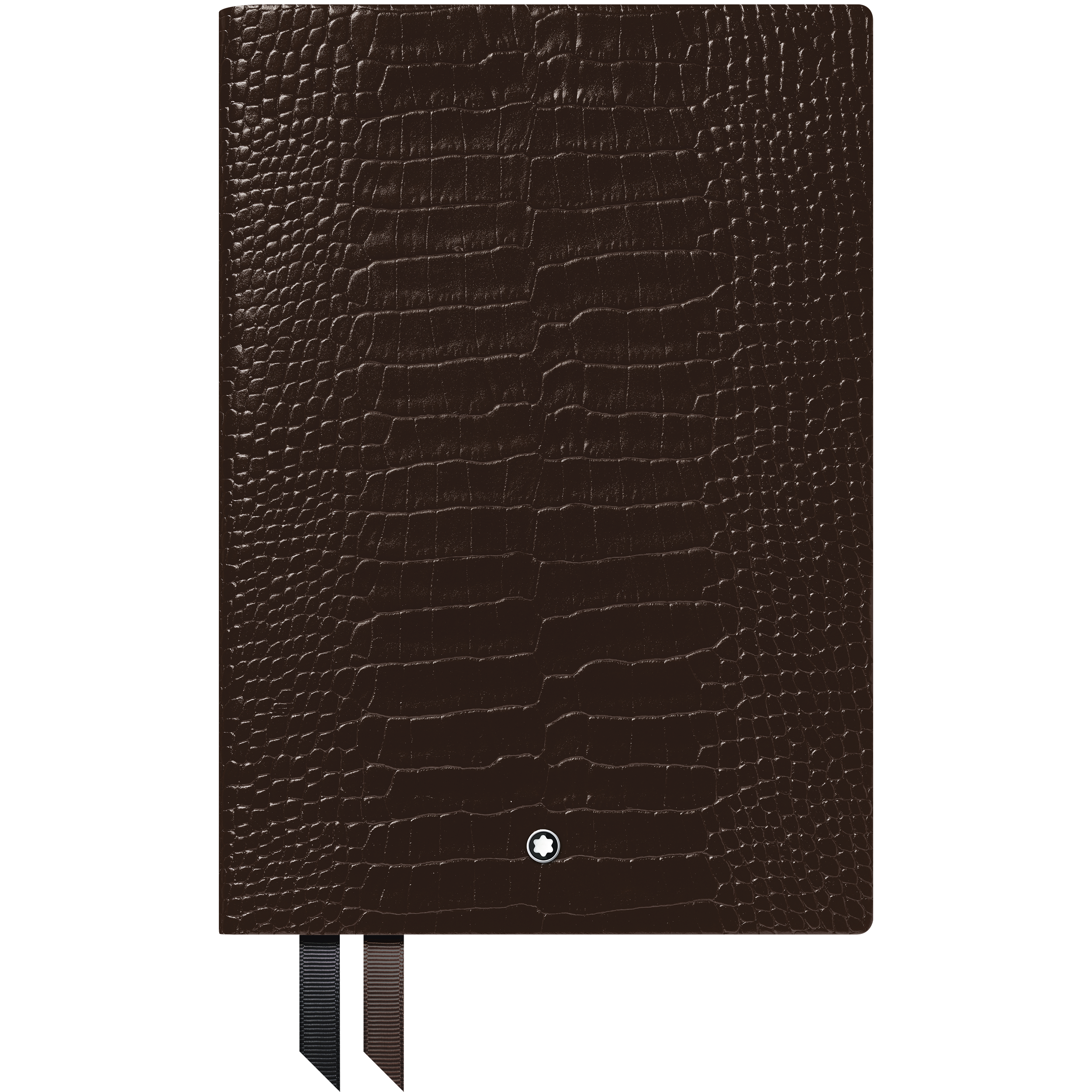Montblanc Fine Stationery Notebook #146 Croco Print Dark Brown, image 1