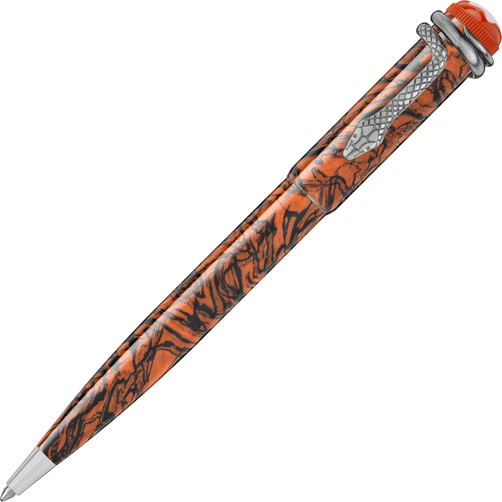 Montblanc Heritage Collection Rouge et Noir Serpent Marble Special Edition Ballpoint Pen, image 1