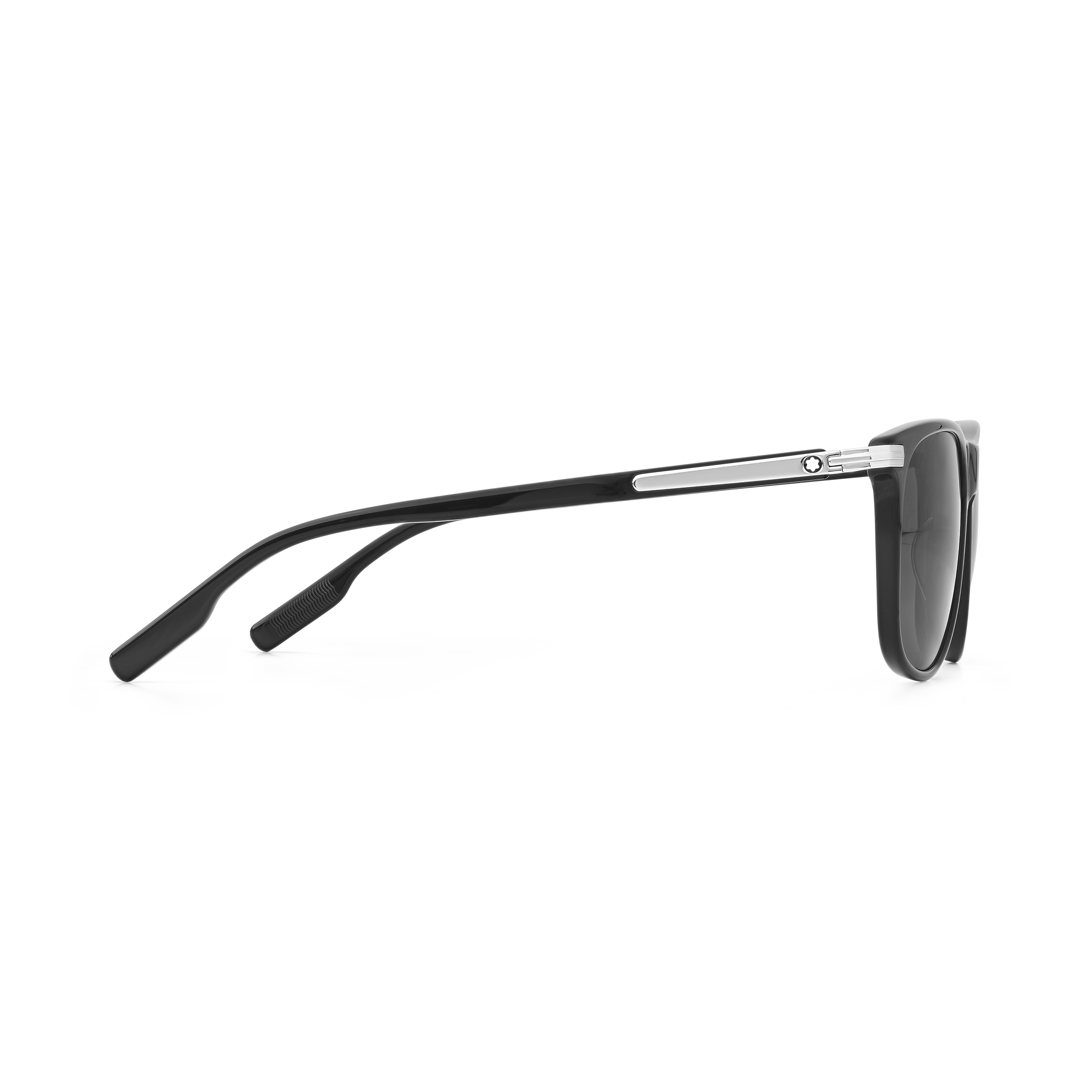 Rectangular Sunglasses with Black-Colored Acetate Frame, image 2