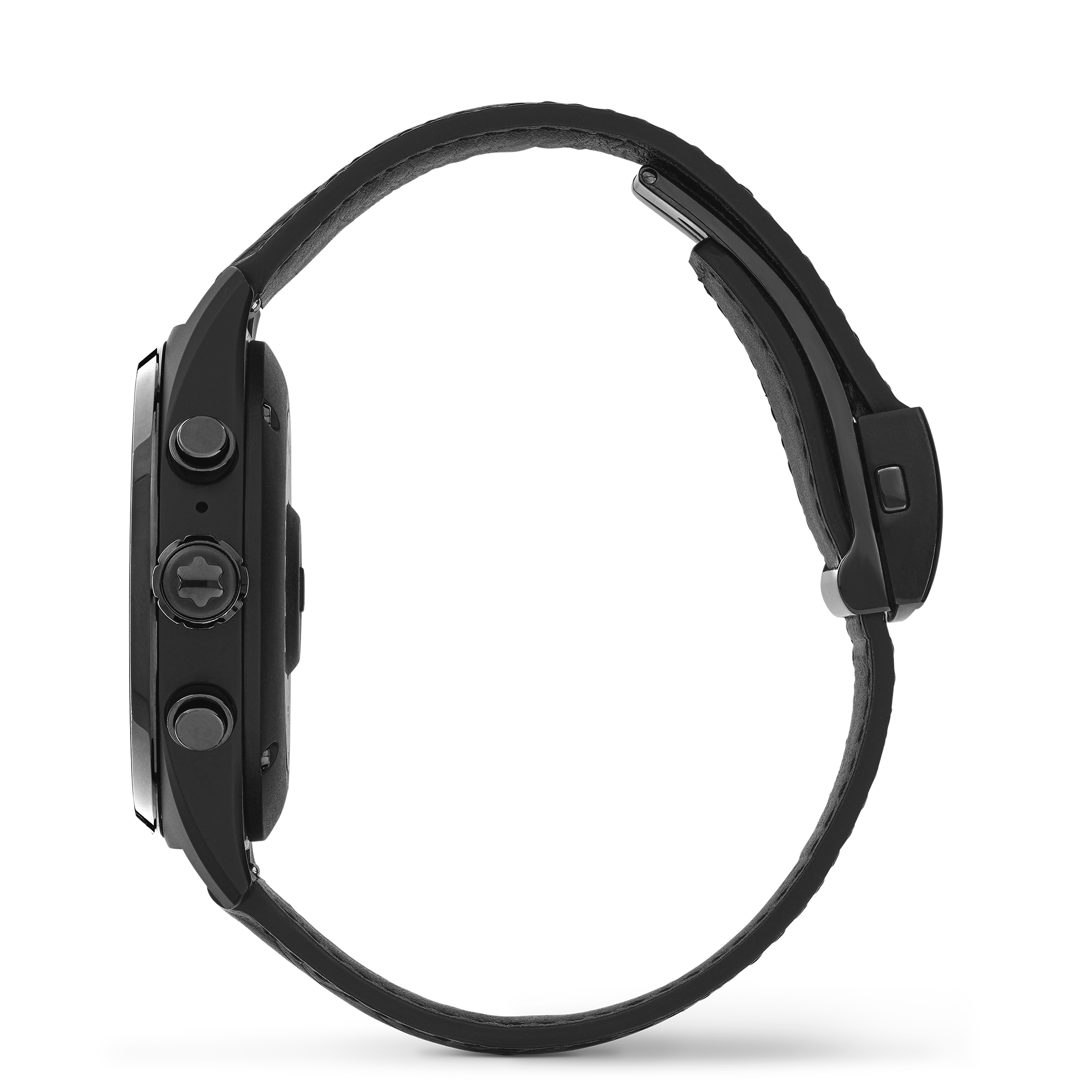 Montblanc Summit Lite Aluminum Black and Leather Strap x Montblanc UltraBlack collection, image 4