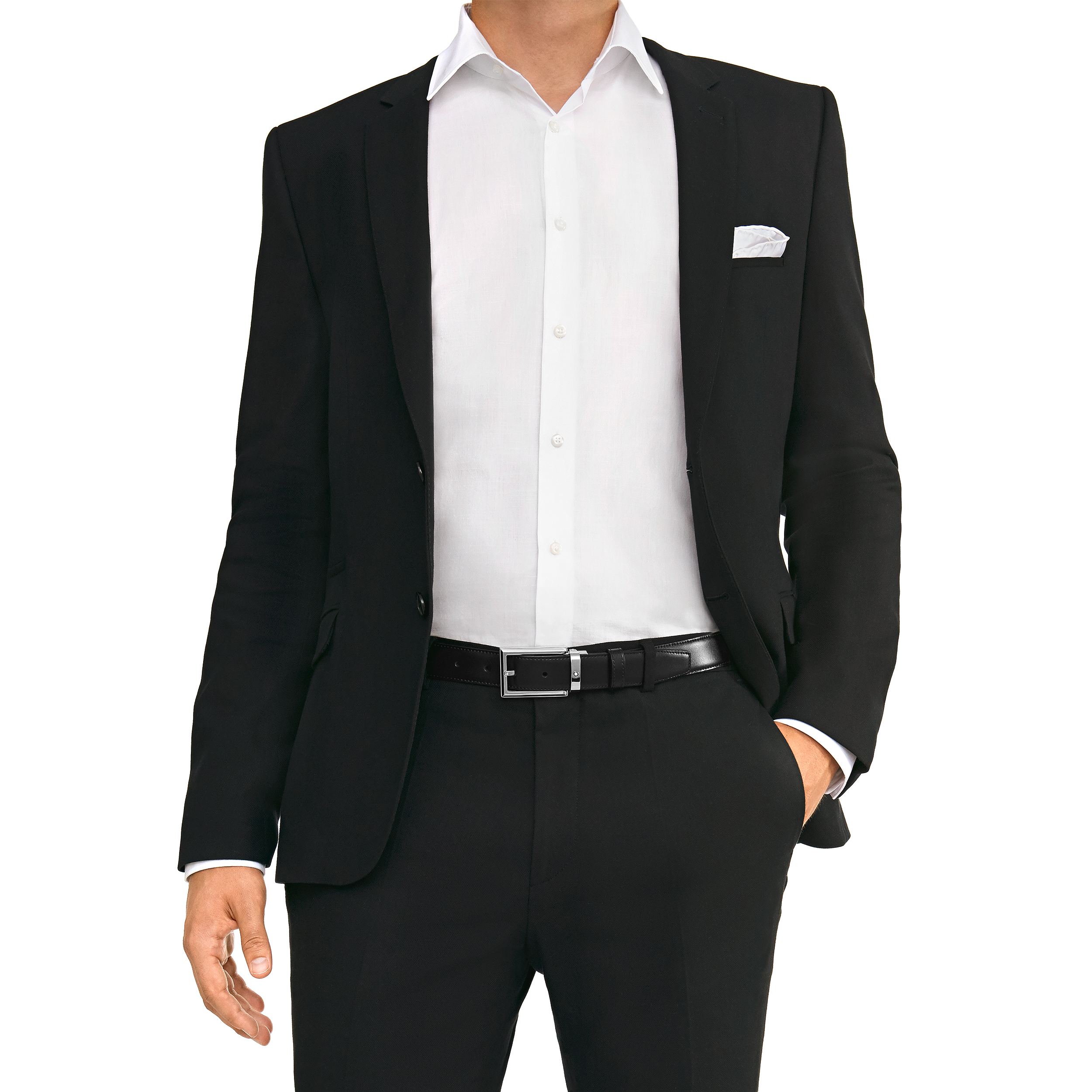Black/brown reversible cut-to size business belt, image 4