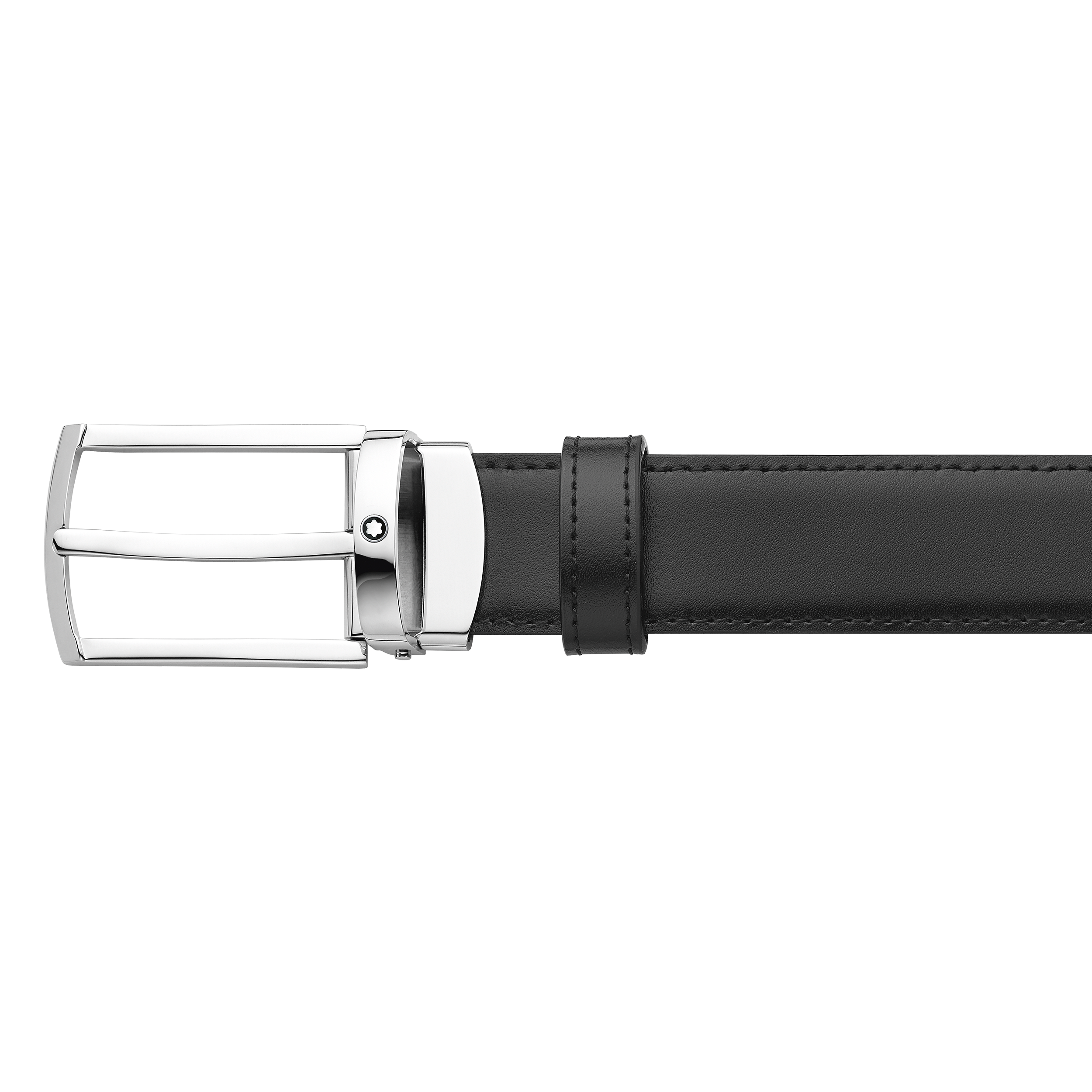 Black/brown 30 mm reversible leather belt, image 2