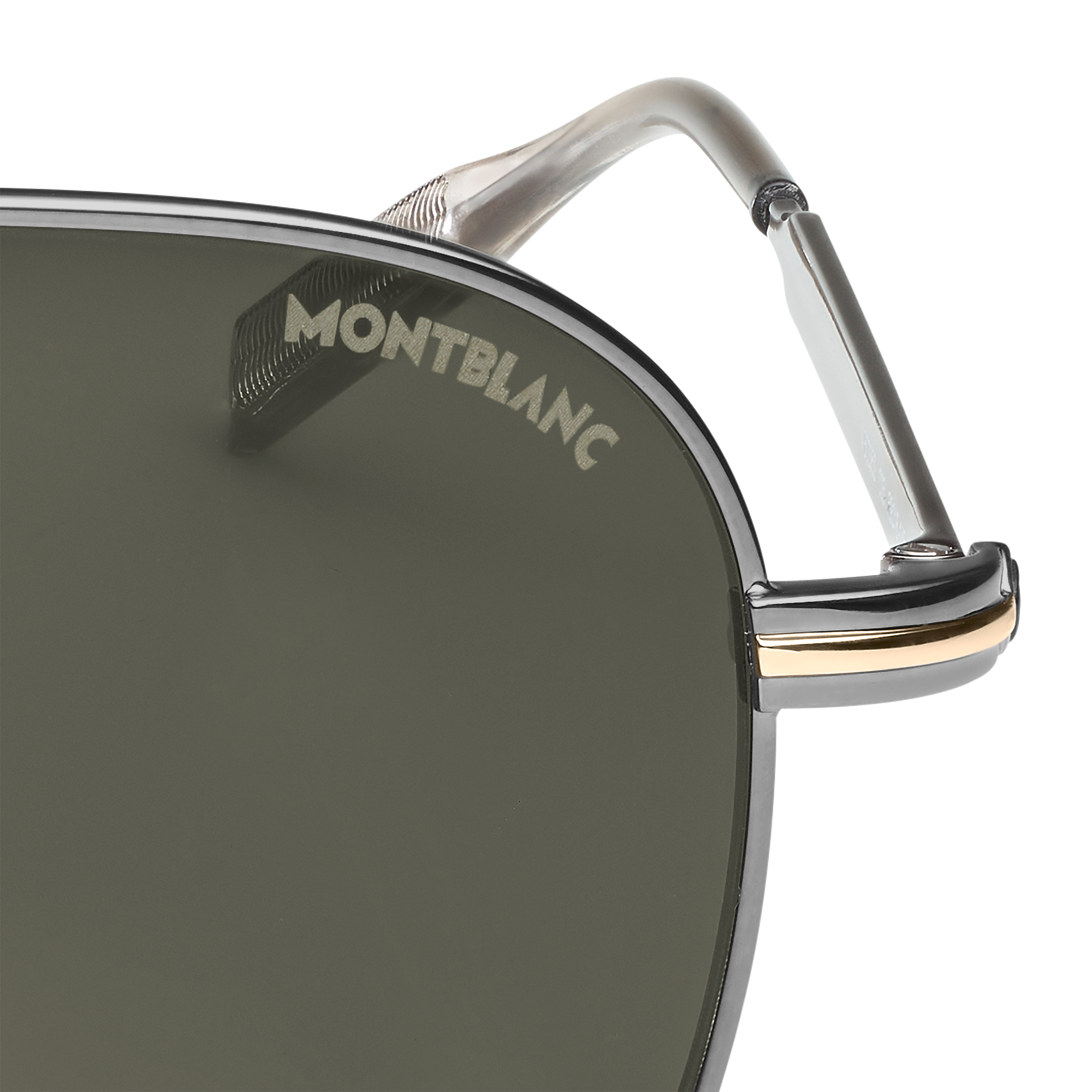Squared Sunglasses with Ruthenium Colored Metal Frame, image 2