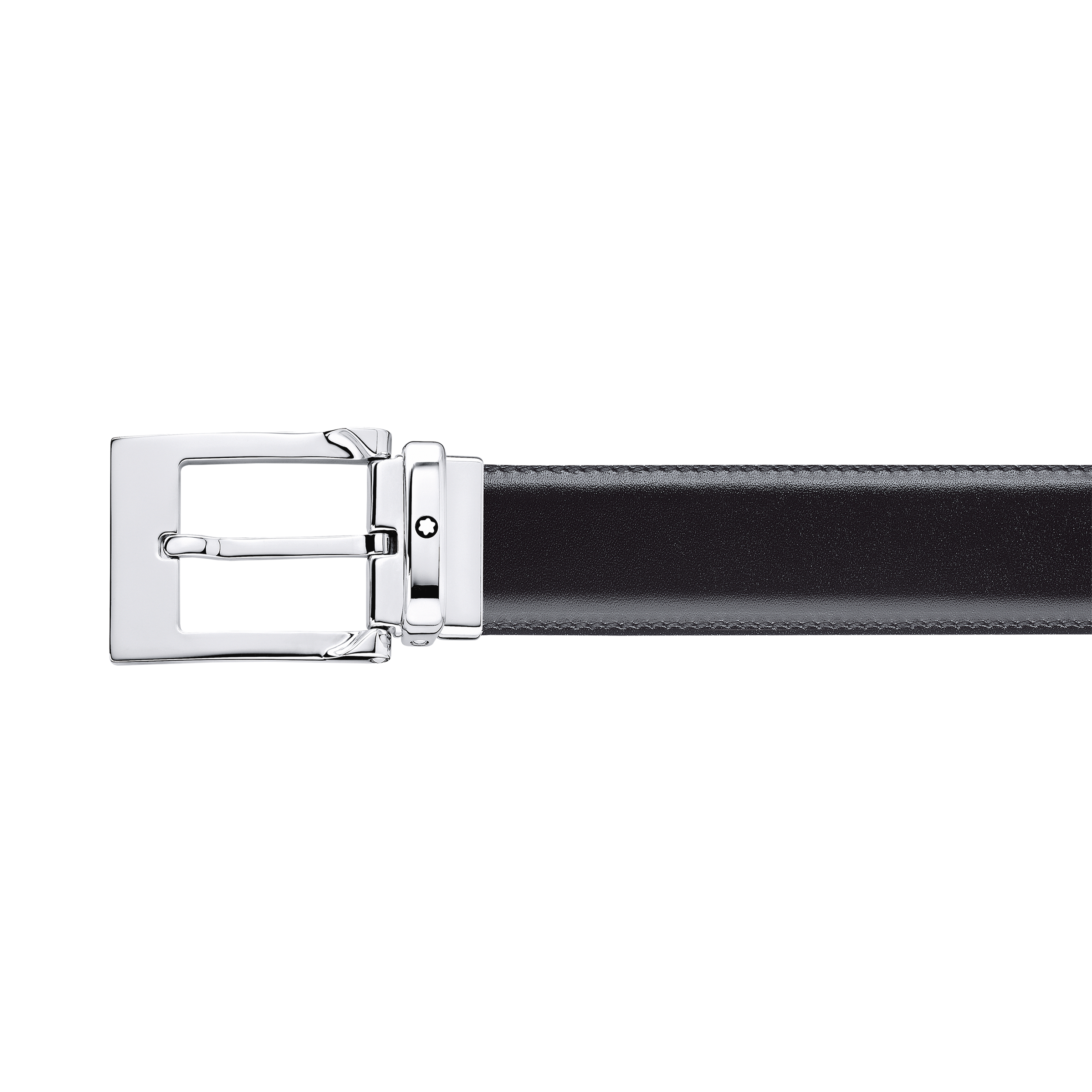 Black/brown 30 mm reversible leather belt, image 2