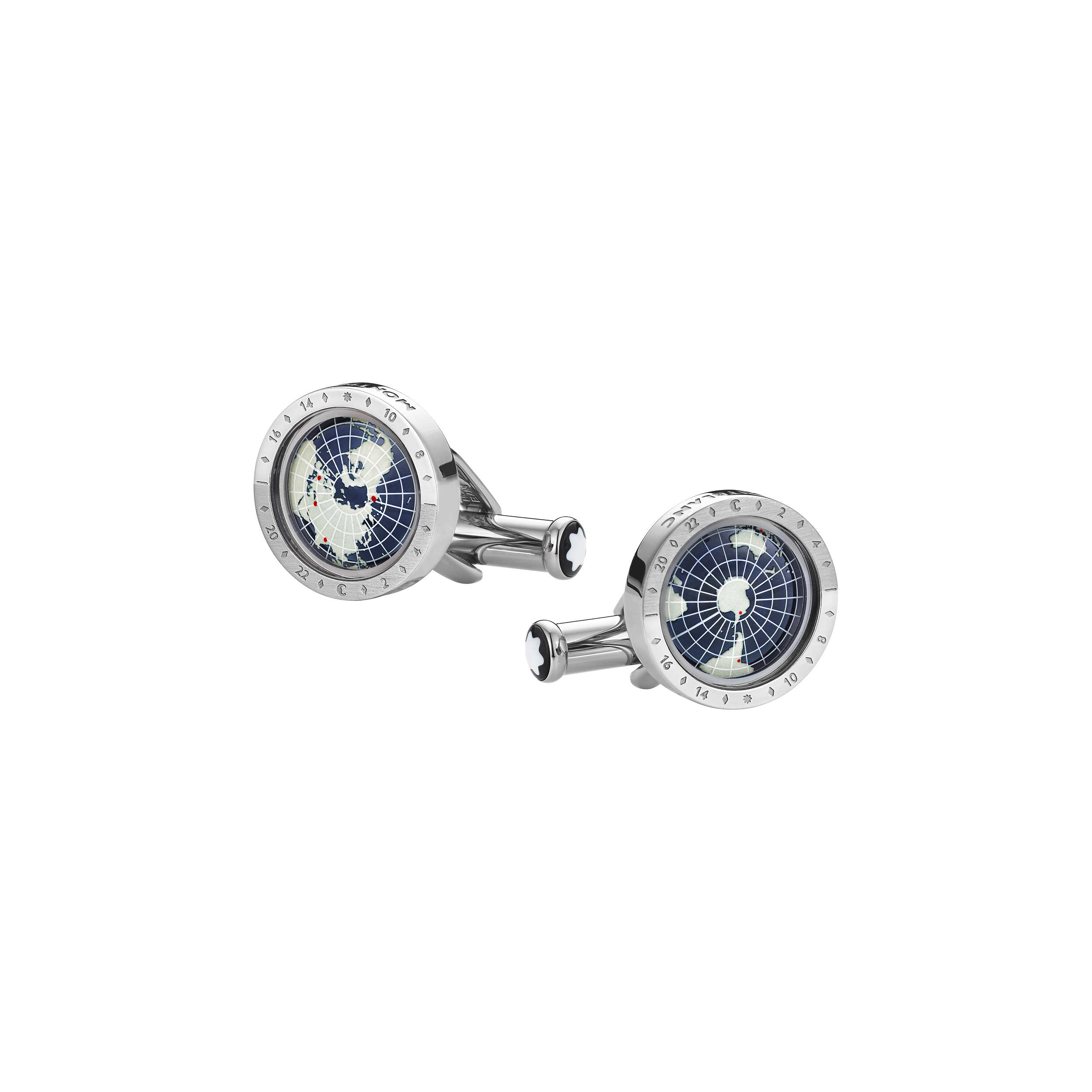 1858 Geosphere Cufflinks Blue, image 1