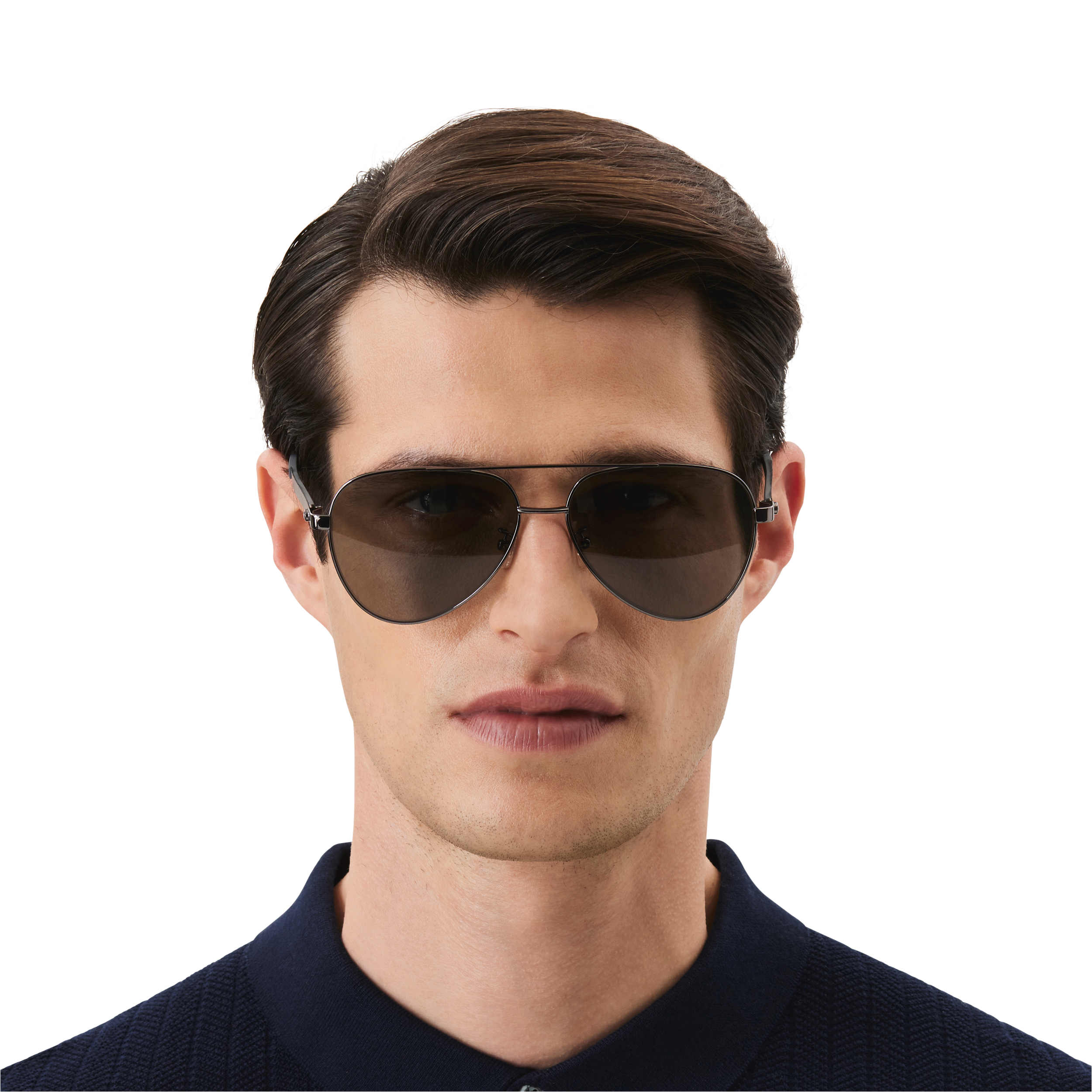 Squared Sunglasses with Grey-Coloured Metal Frame, image 2