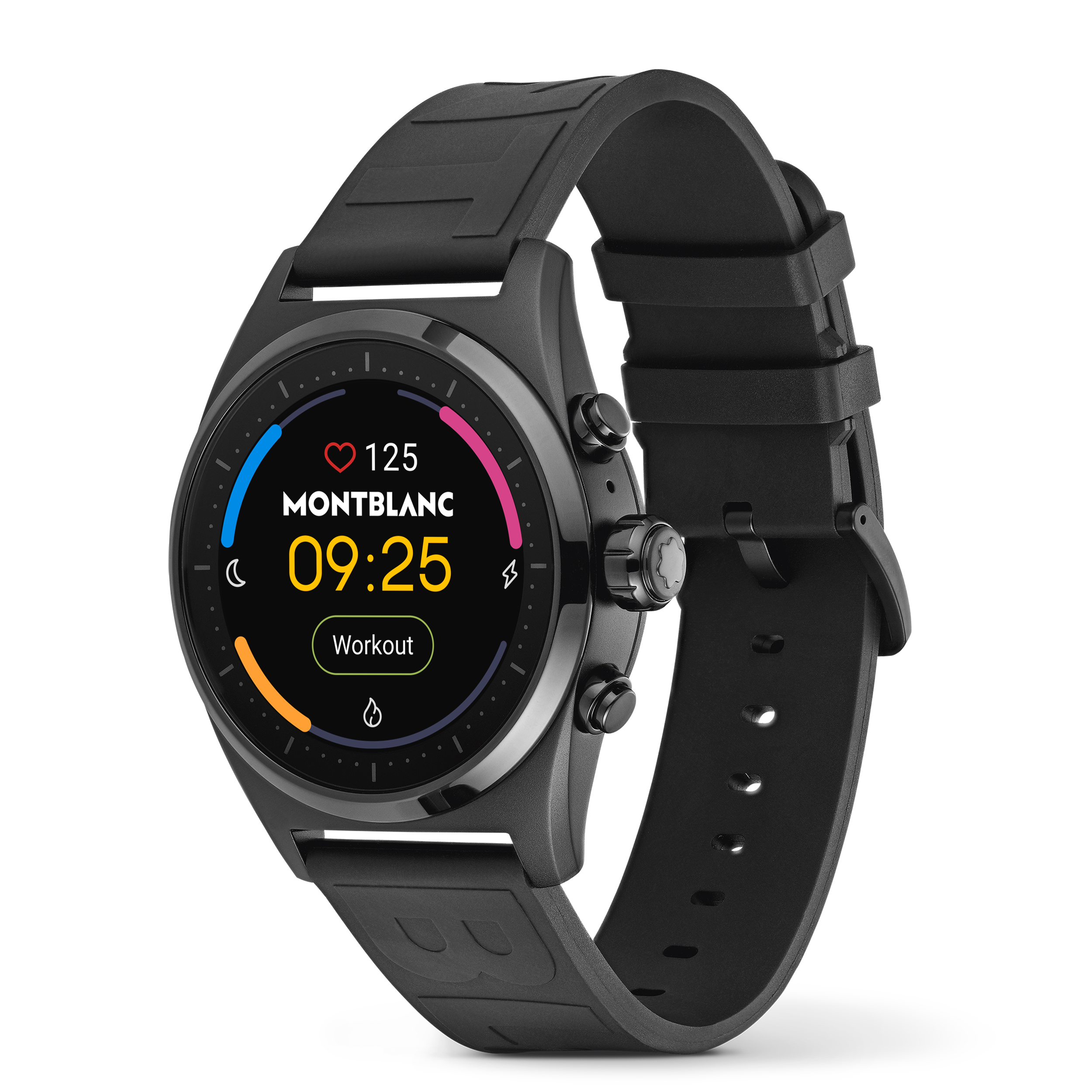 Montblanc Summit Lite Smartwatch - Black with Rubber Strap, image 3