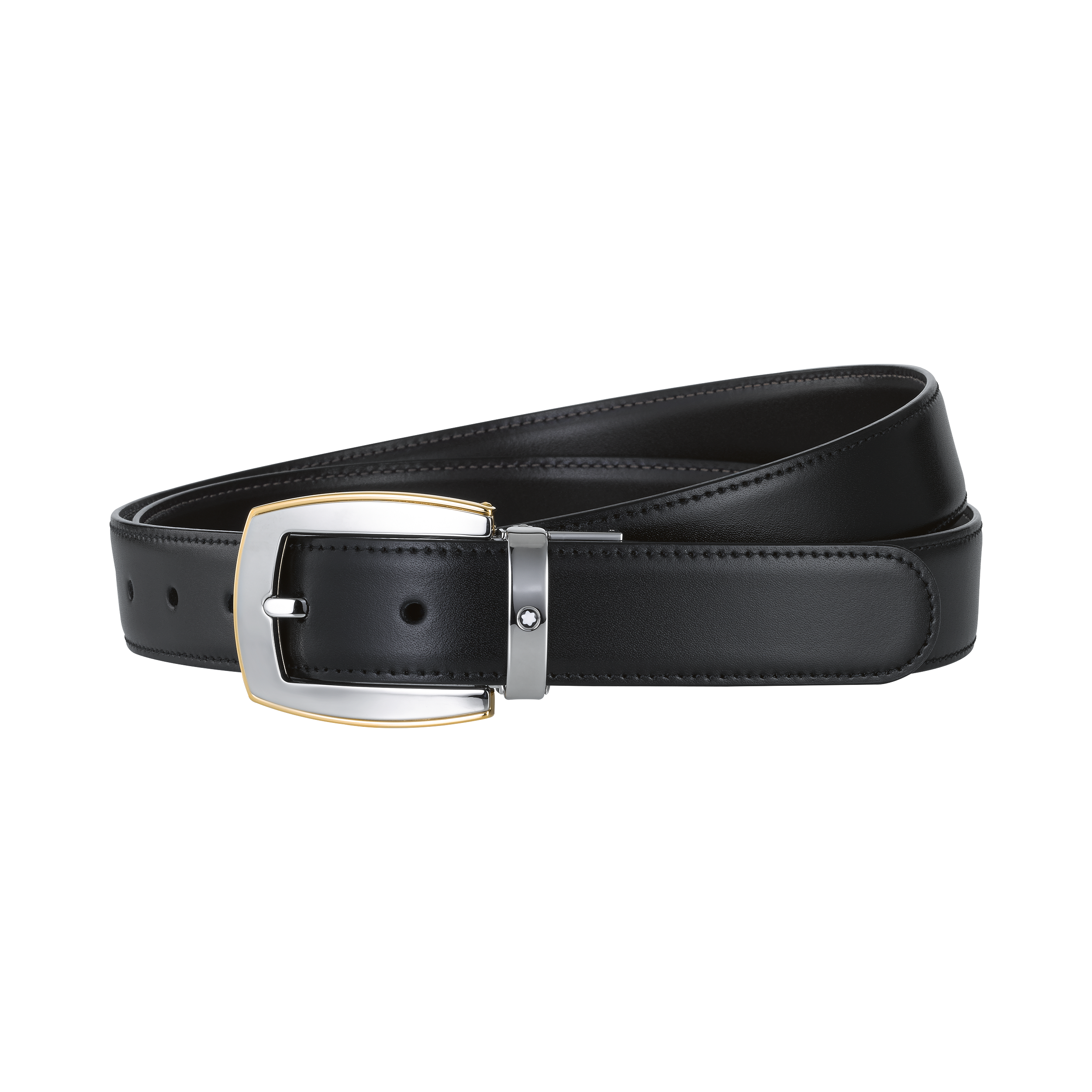Black/brown reversible cut-to-size casual belt, image 2