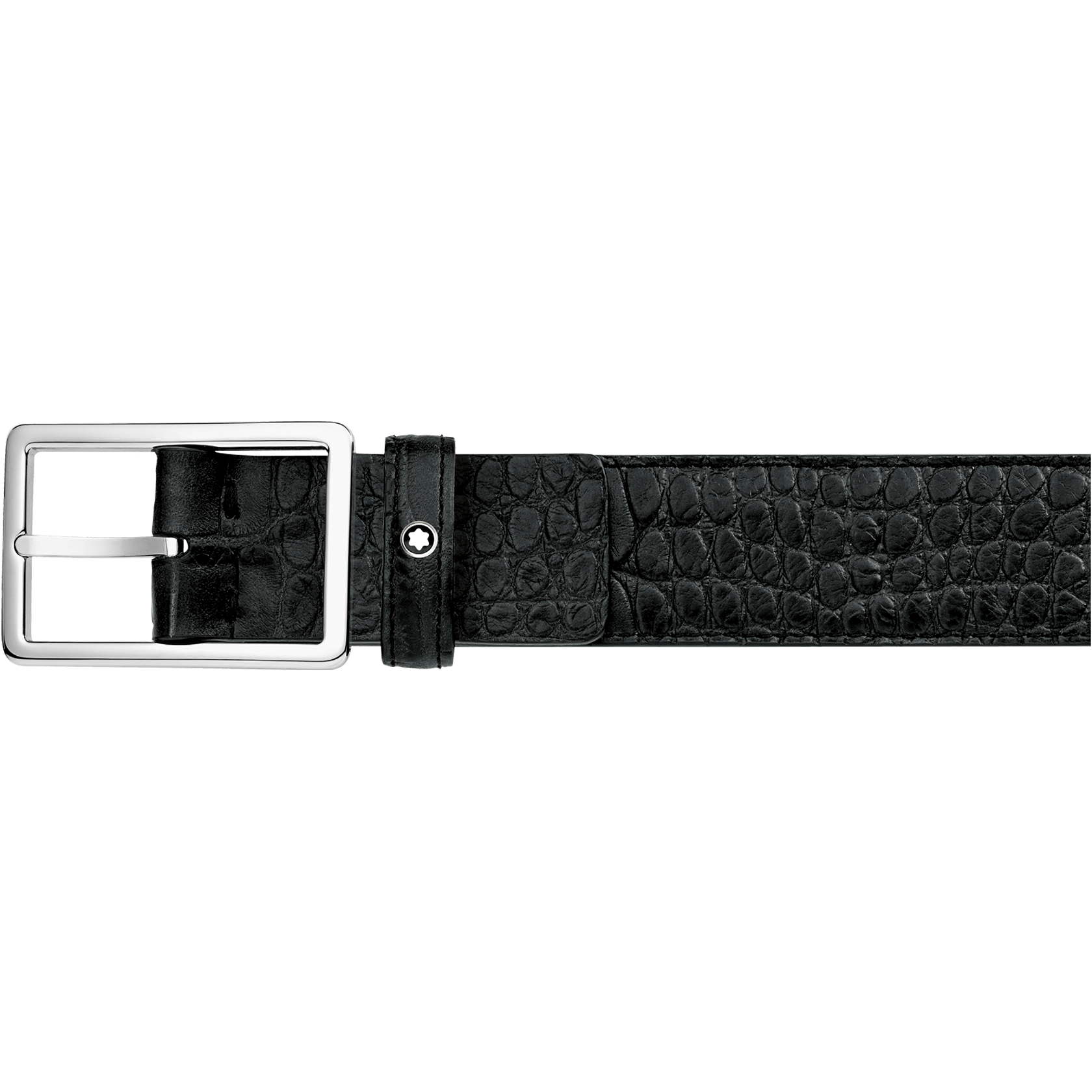 Rectangular Frame Shiny Palladium-Coated Pin Buckle, image 1