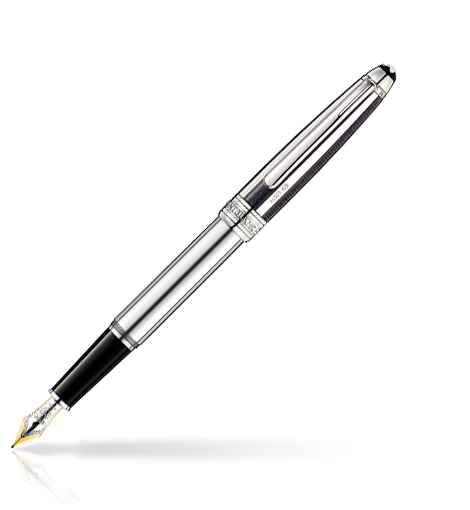 Meisterstück Solitaire Silver Fibre Guilloché Fountain Pen, image 1