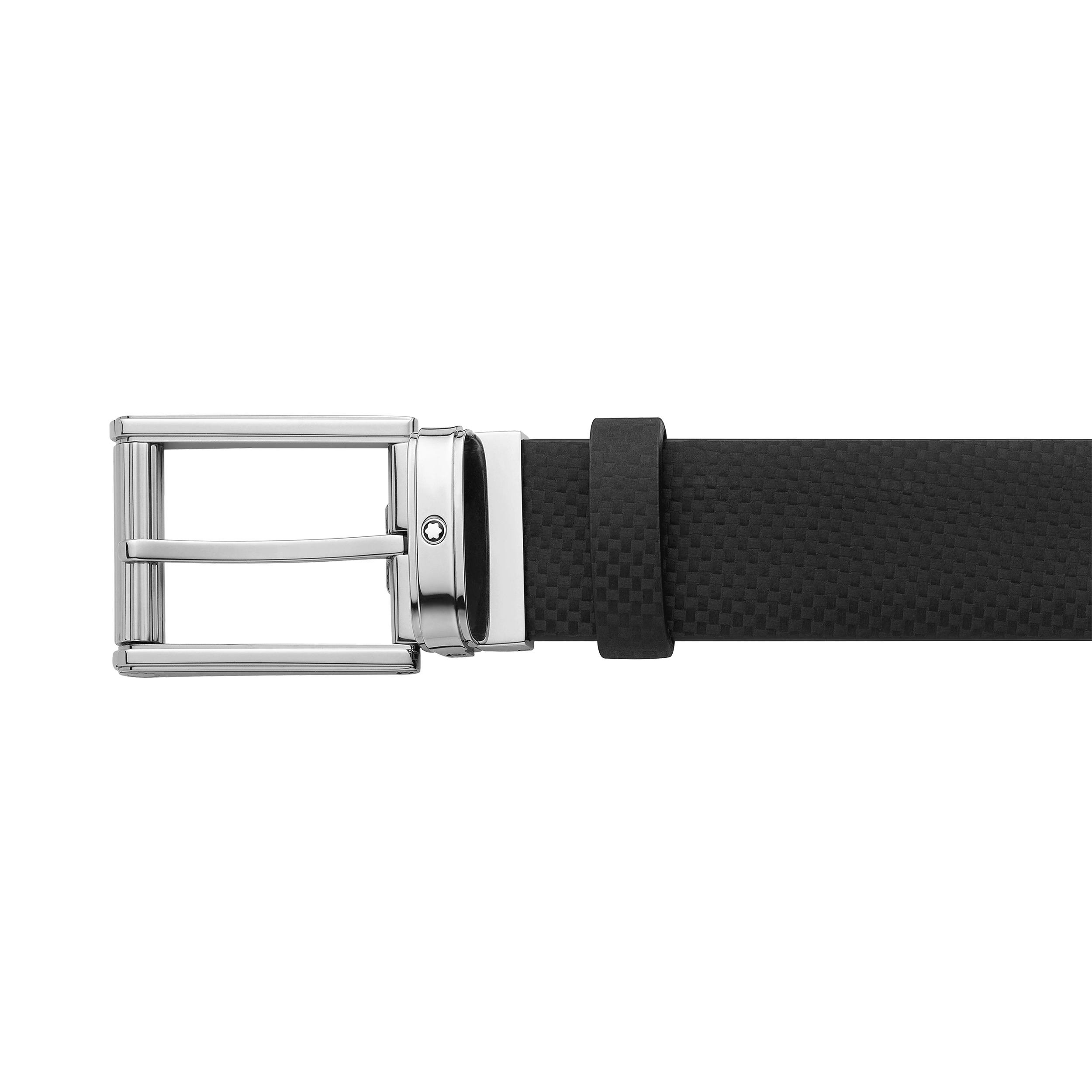 Black 35 mm leather belt, image 1