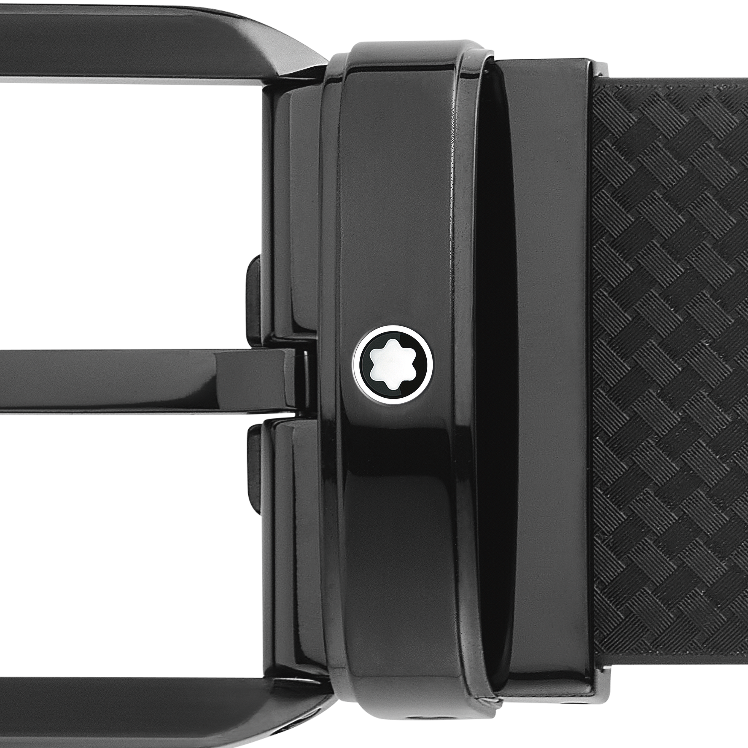 Black 35 mm reversible leather belt, image 4