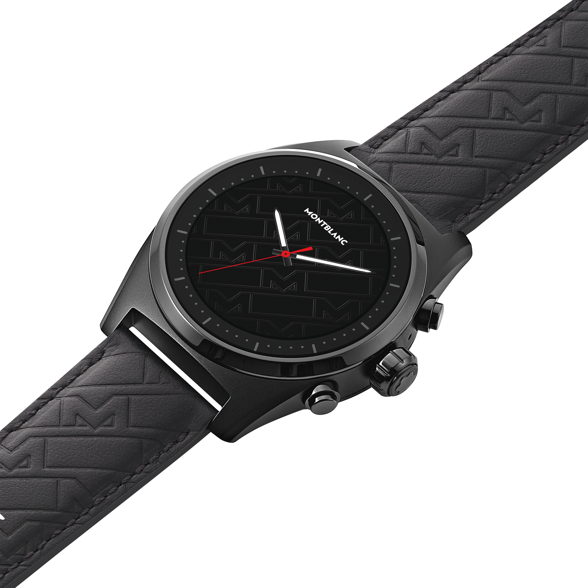 Montblanc Summit Lite Aluminum Black and Leather Strap x Montblanc UltraBlack collection, image 5