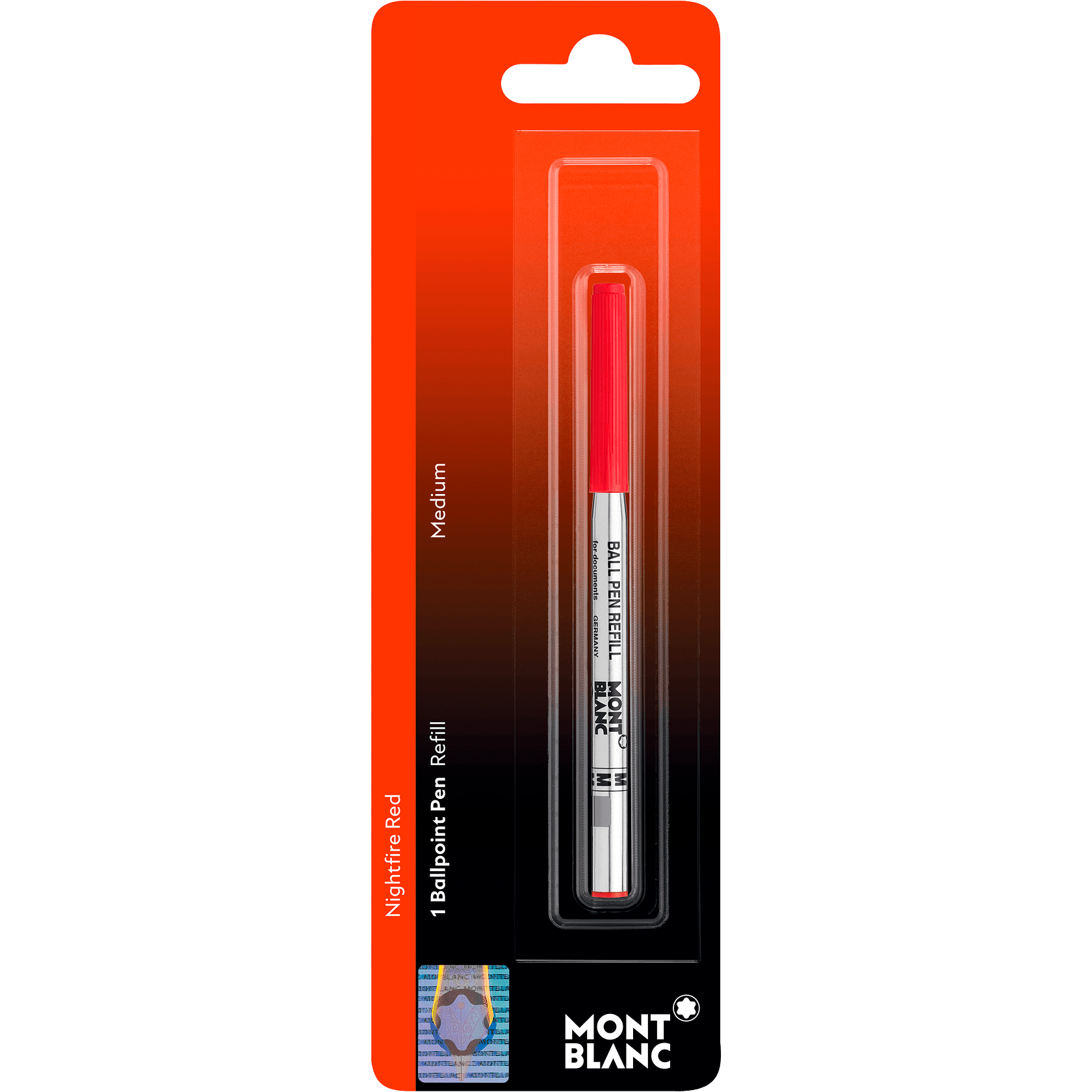 1 Ballpoint Pen Refill (M) Nightfire Red Blister, image 1