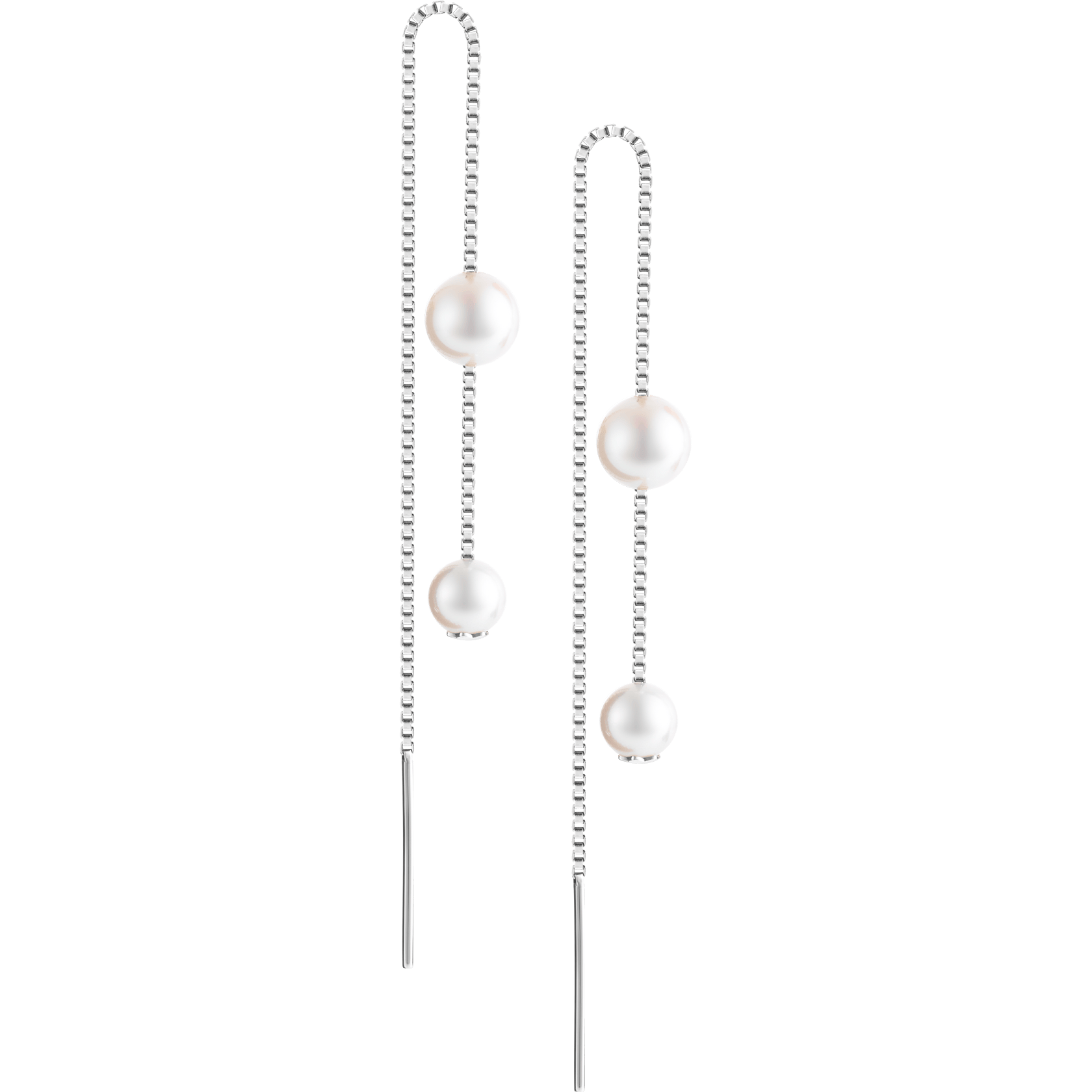 Bohème Moongarden long earrings with pearls, image 1