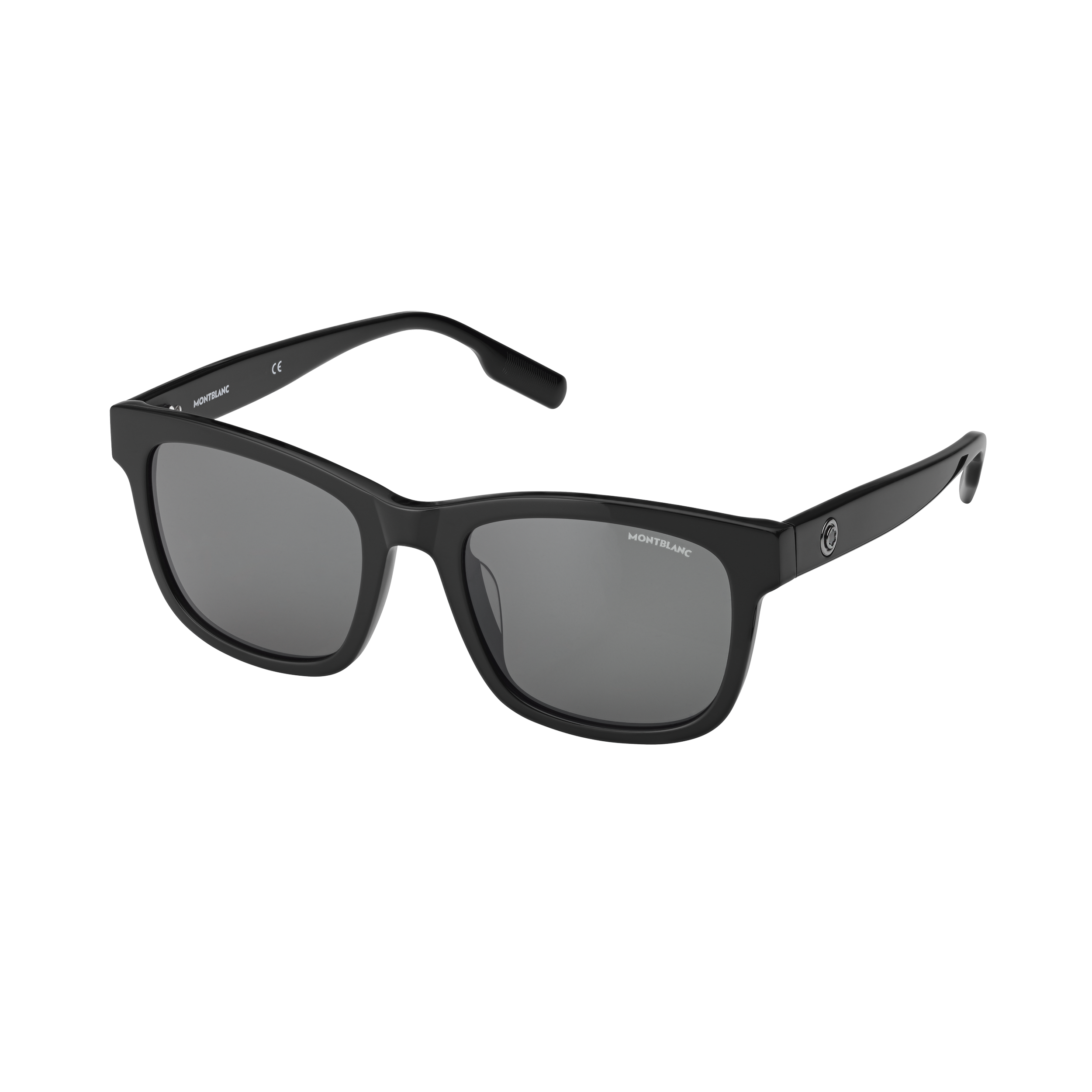 Squared Sunglasses with Black Colored Acetate Frame, image 1
