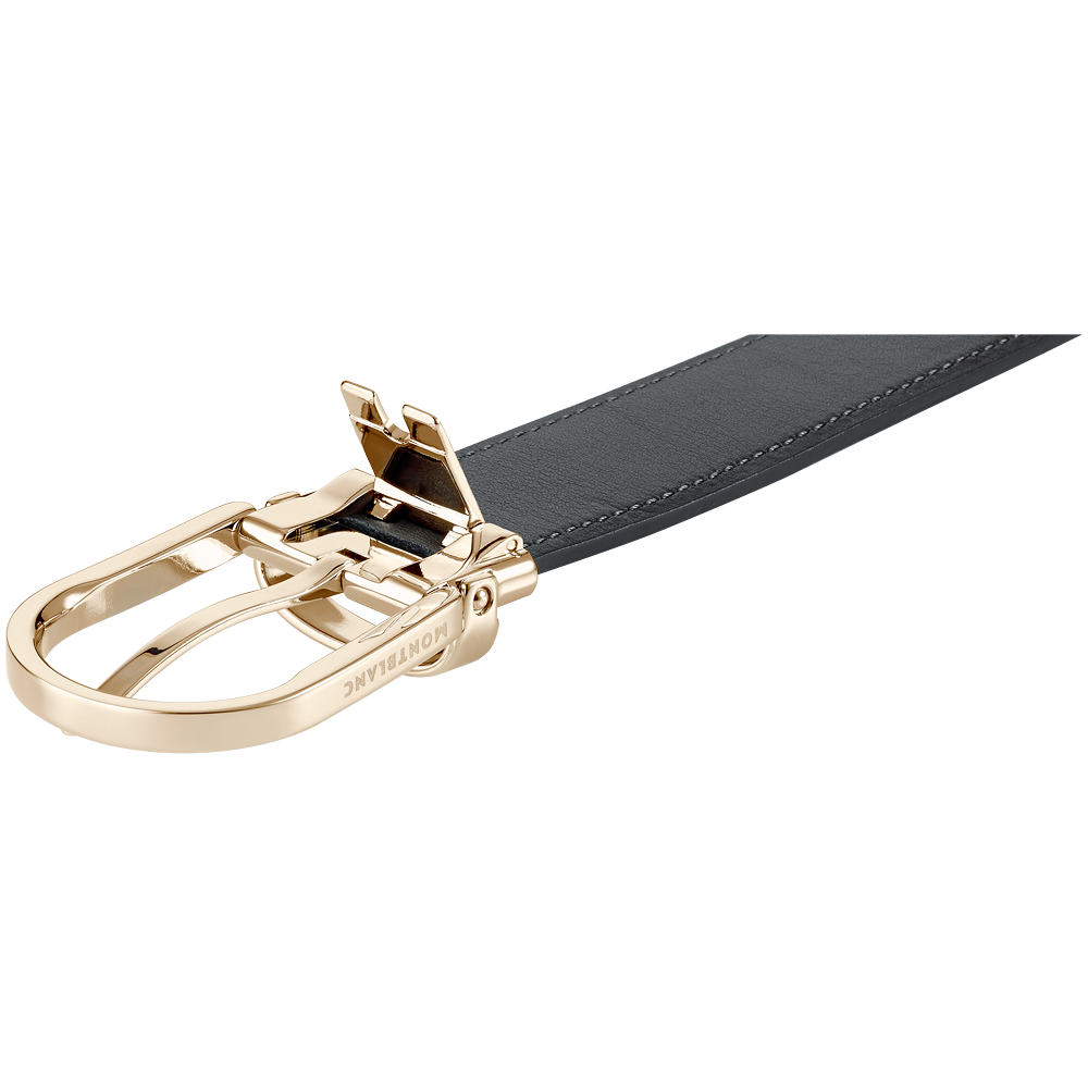 Black/brown reversible cut-to-size casual belt, image 3