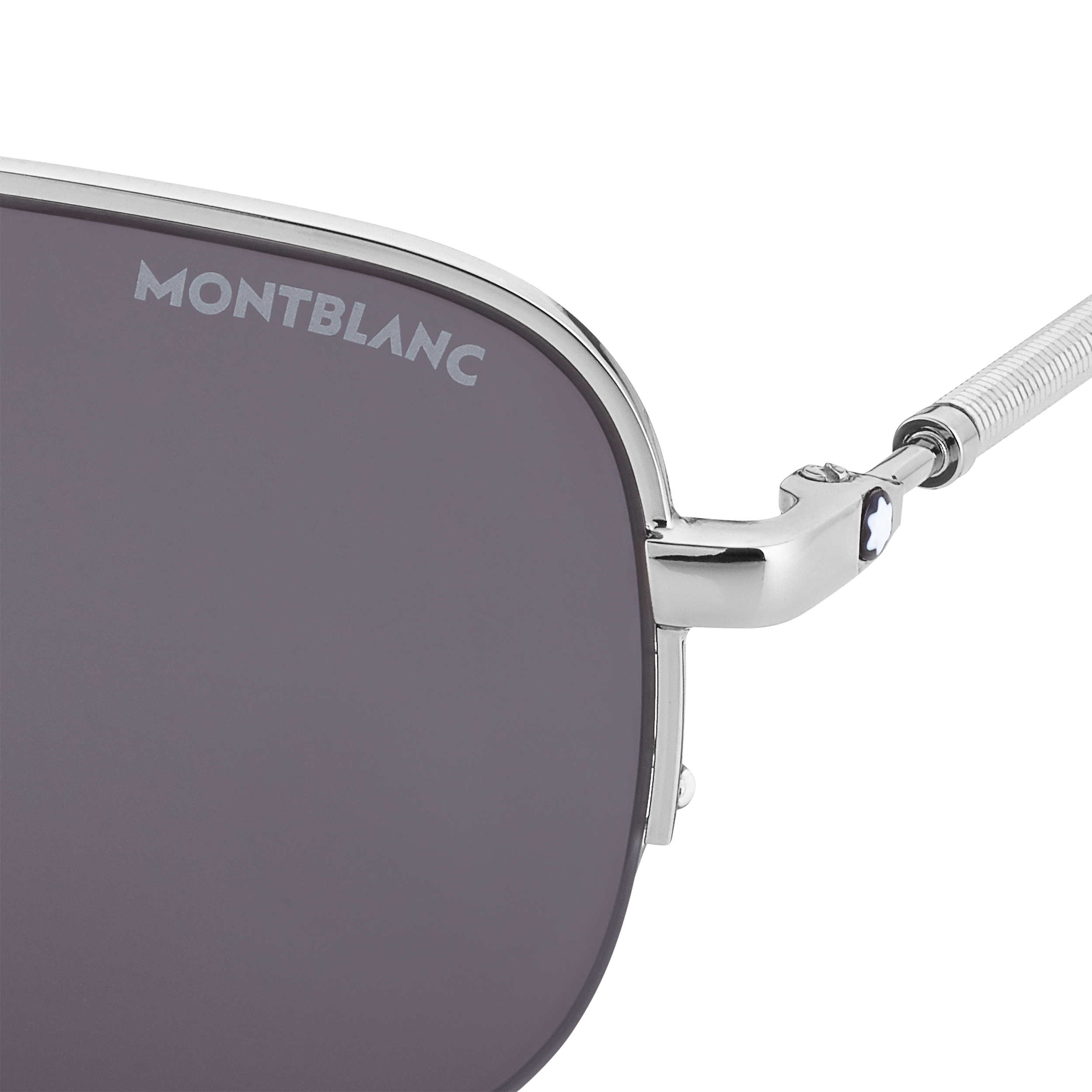 Rectangular Silver-Colored Metal Frame Sunglasses, image 2