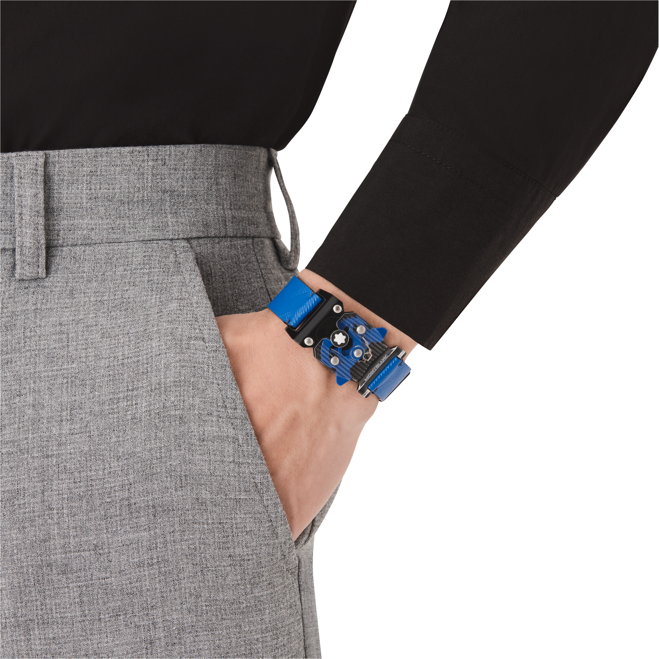 Bracelet with Plexiglas closing Montblanc Extreme 3.0 Collection blue, image 7