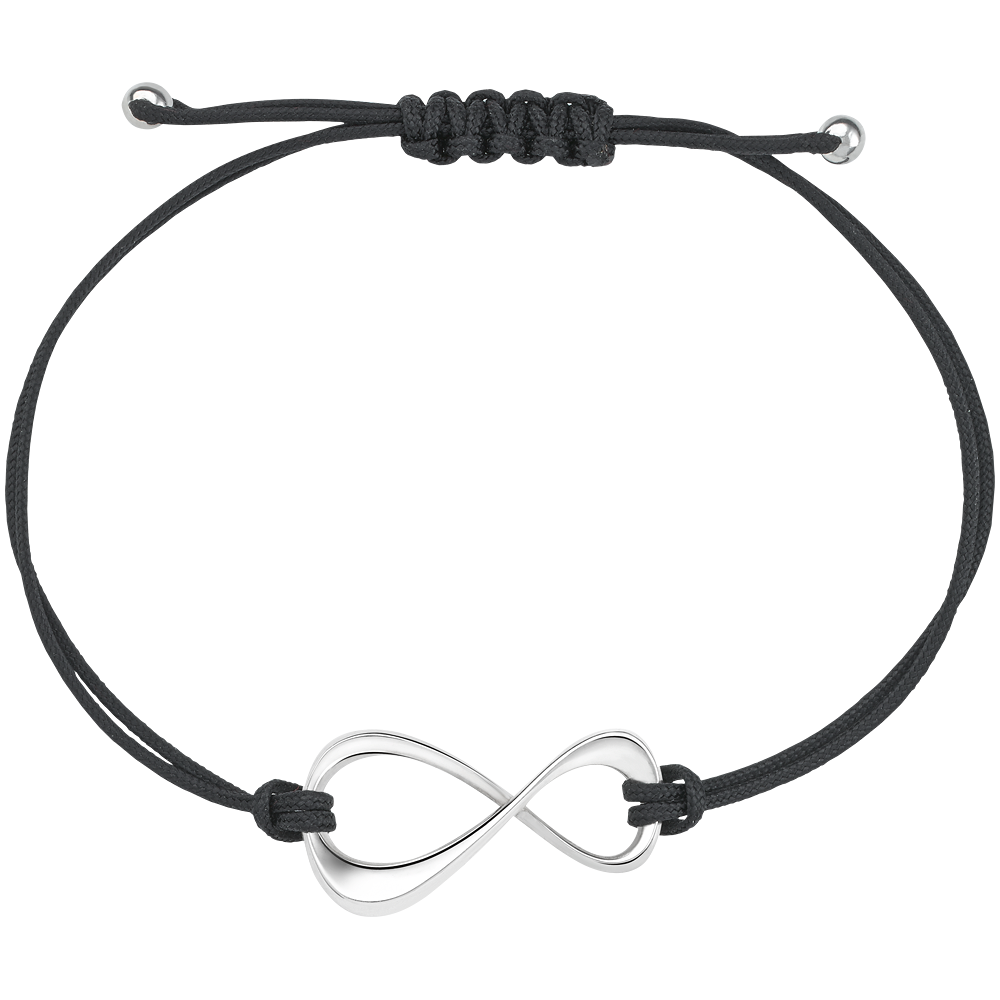 Infiniment Vôtre silver cord bracelet, image 1