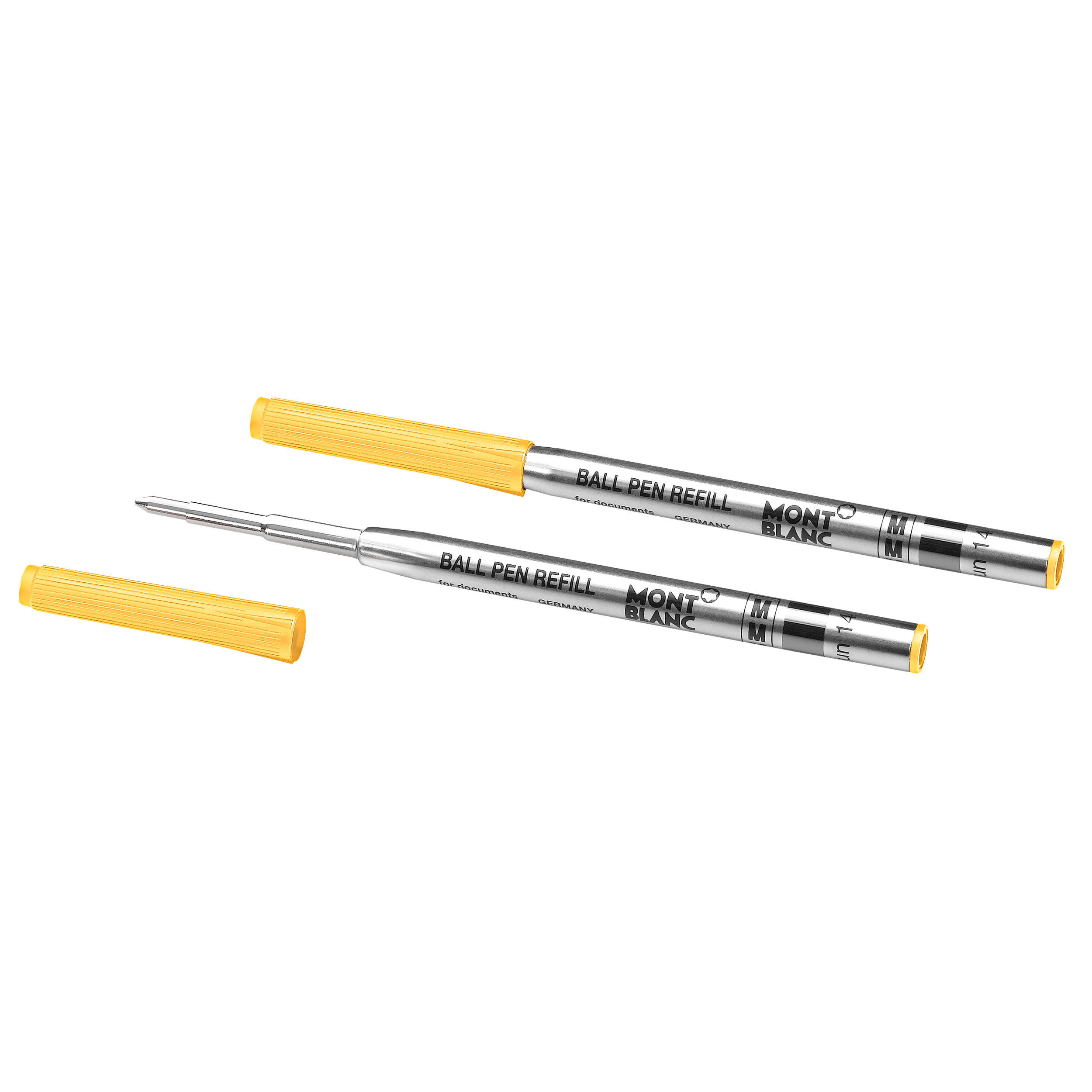 2 Ballpoint Pen Refills (M) Color of the Year, Mustard Yellow, image 1