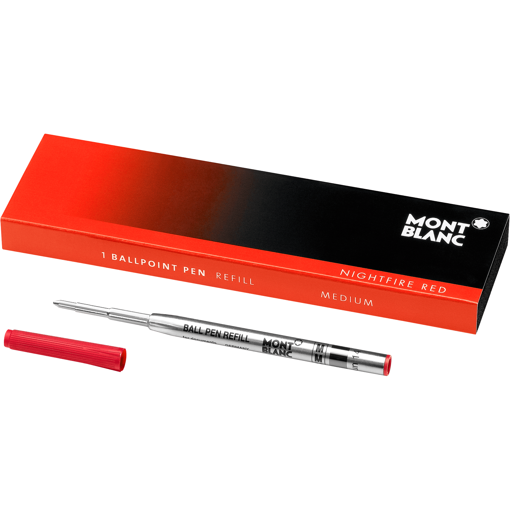1 Ballpoint Pen Refill (M) Nightfire Red, image 1