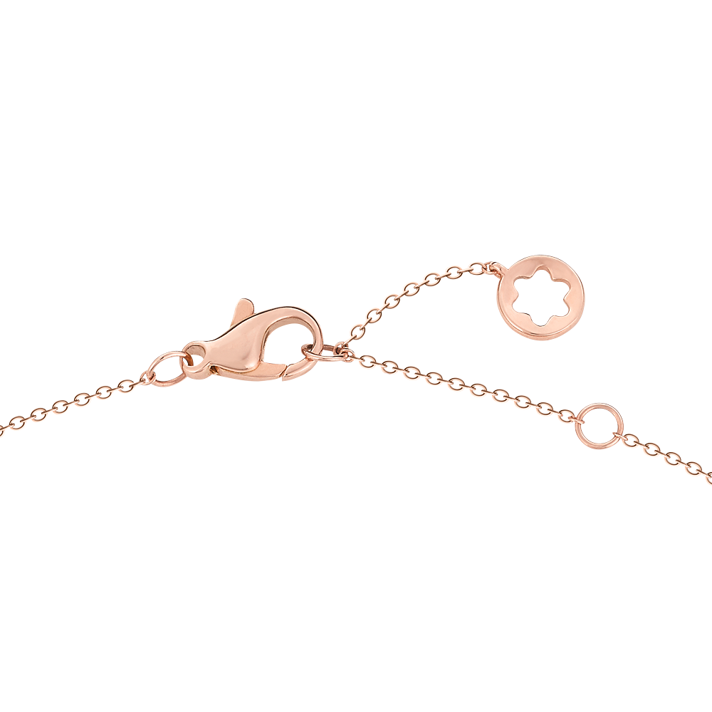 Mignardise pink gold and mother-of-pearl necklace, image 3