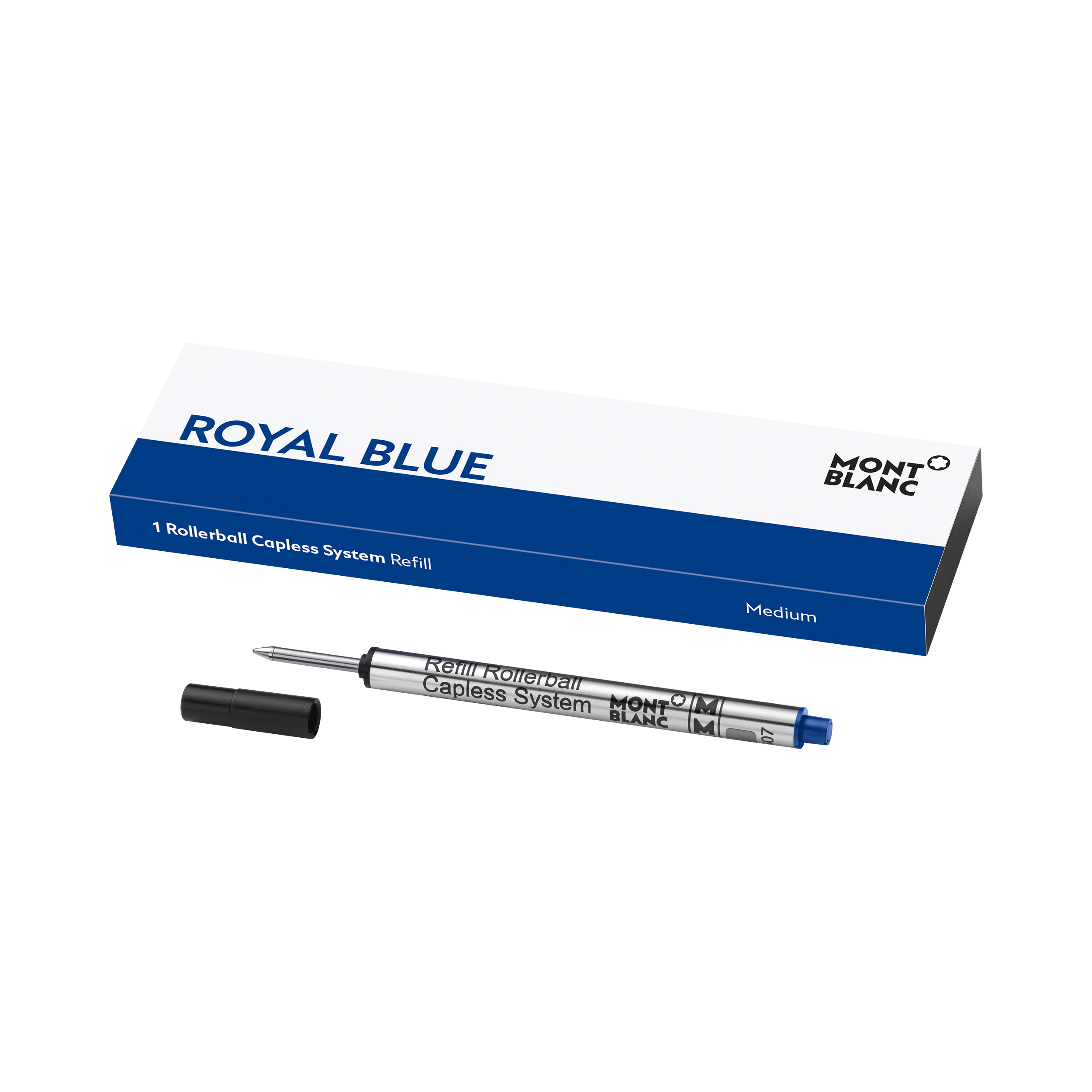 1 Rollerball Capless System Refill Medium, Royal Blue