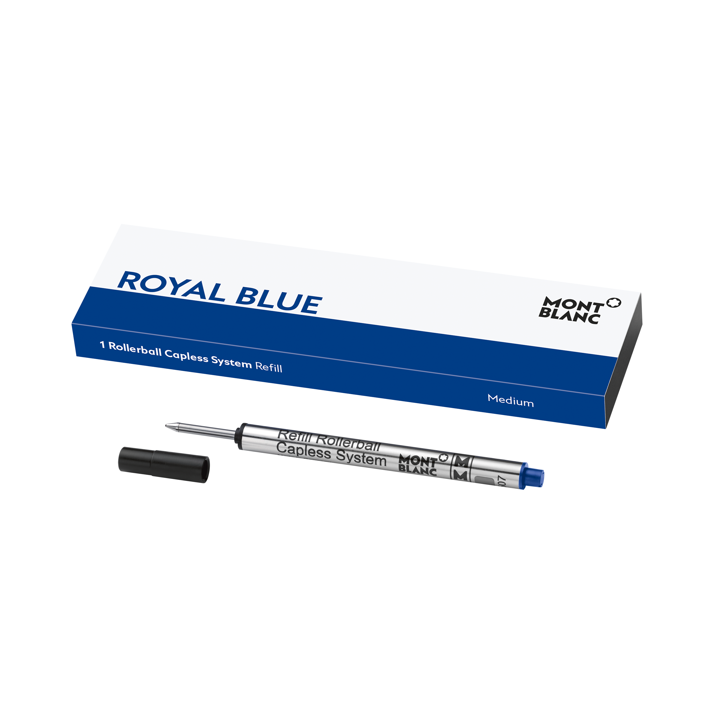 1 Rollerball Capless System Refill Medium, Royal Blue, image 1