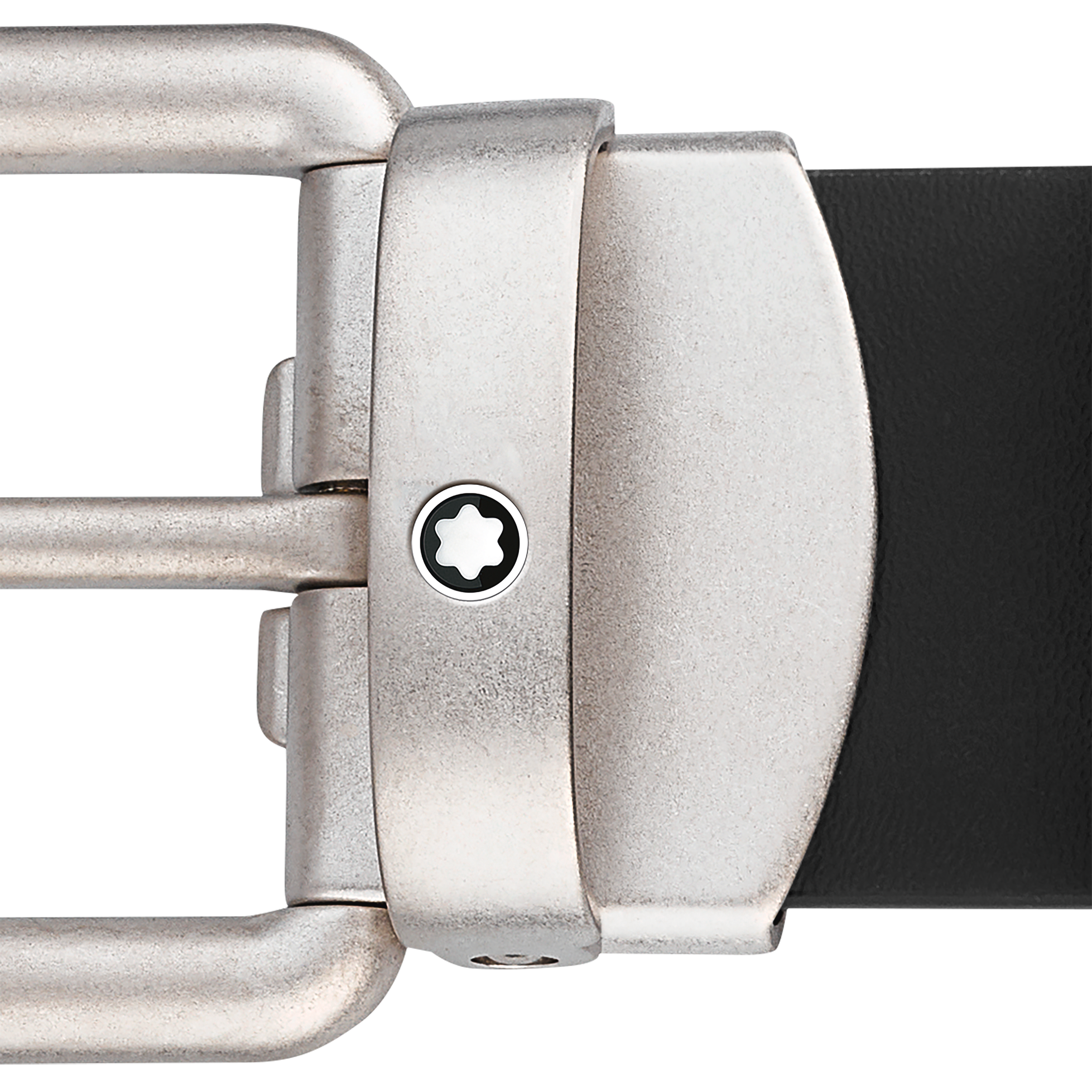Black 30 mm leather belt, image 3