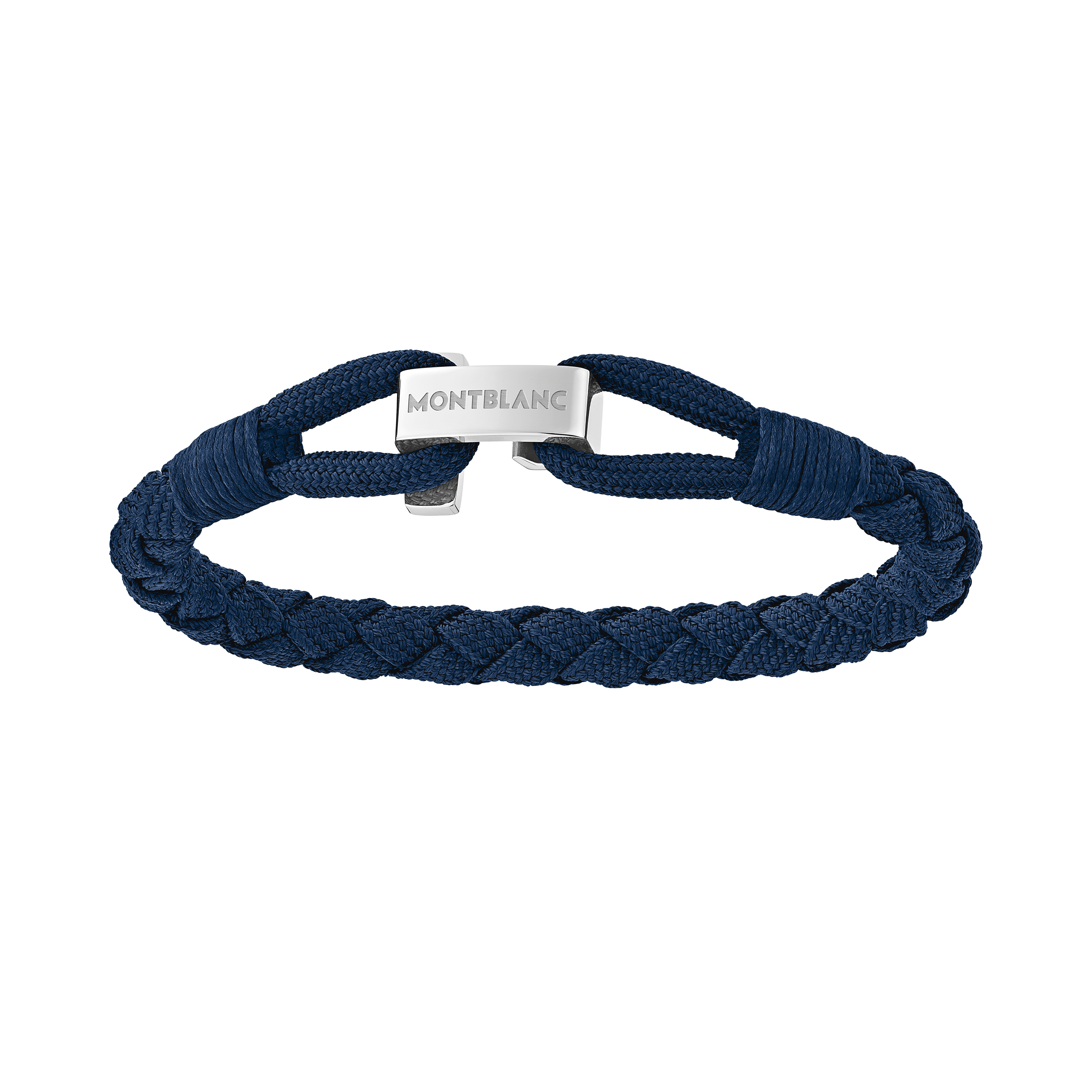 Blue Wrap Me Bracelet in Nylon and Steel