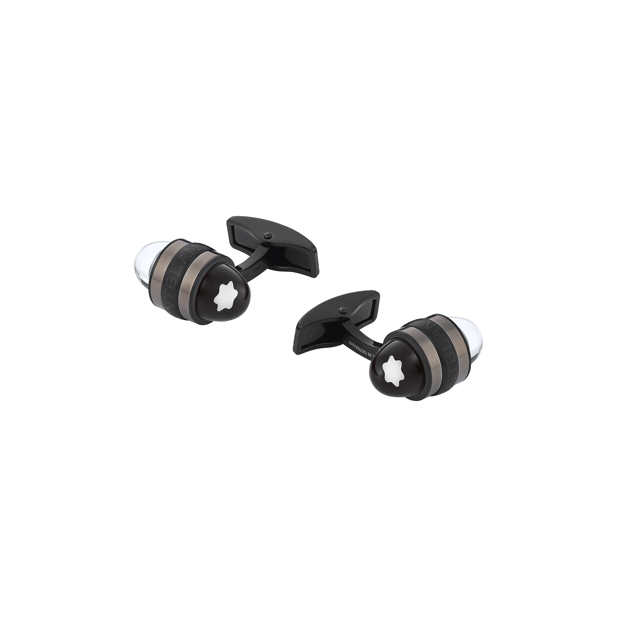 Montblanc StarWalker Cufflinks in Steel and Lacquer, image 1