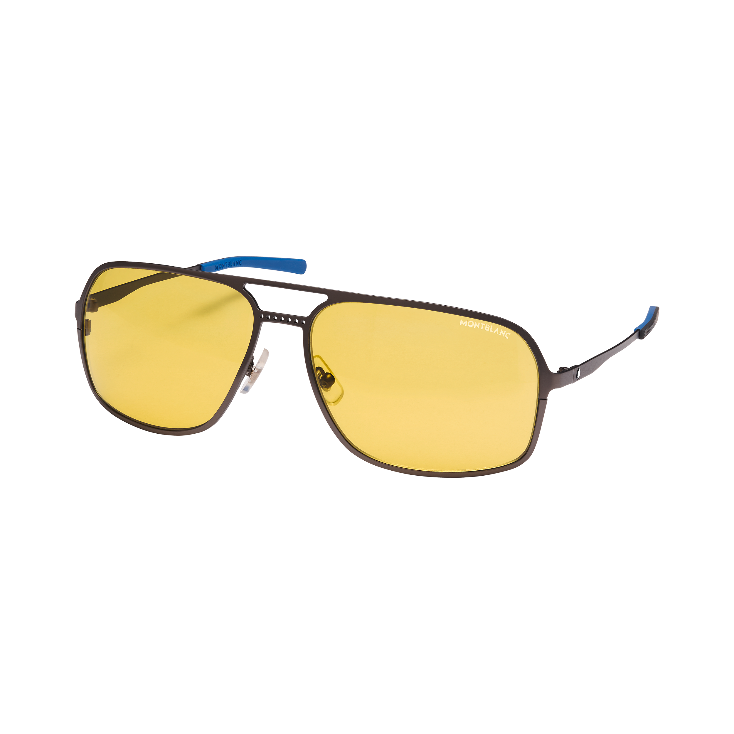 Rectangular Ruthenium Metal Frame Sunglasses, image 1
