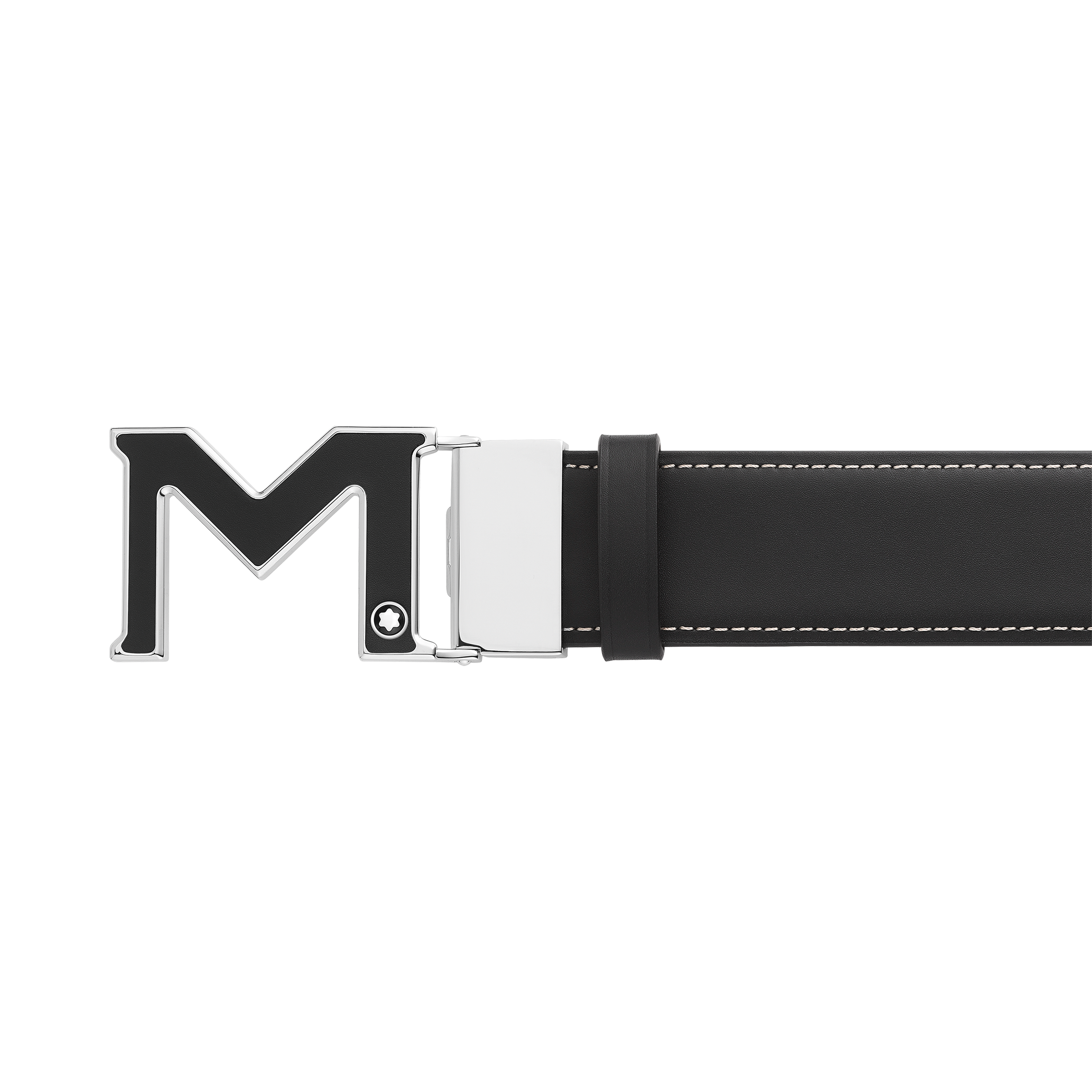 M buckle black/tan 35 mm reversible leather belt, image 2