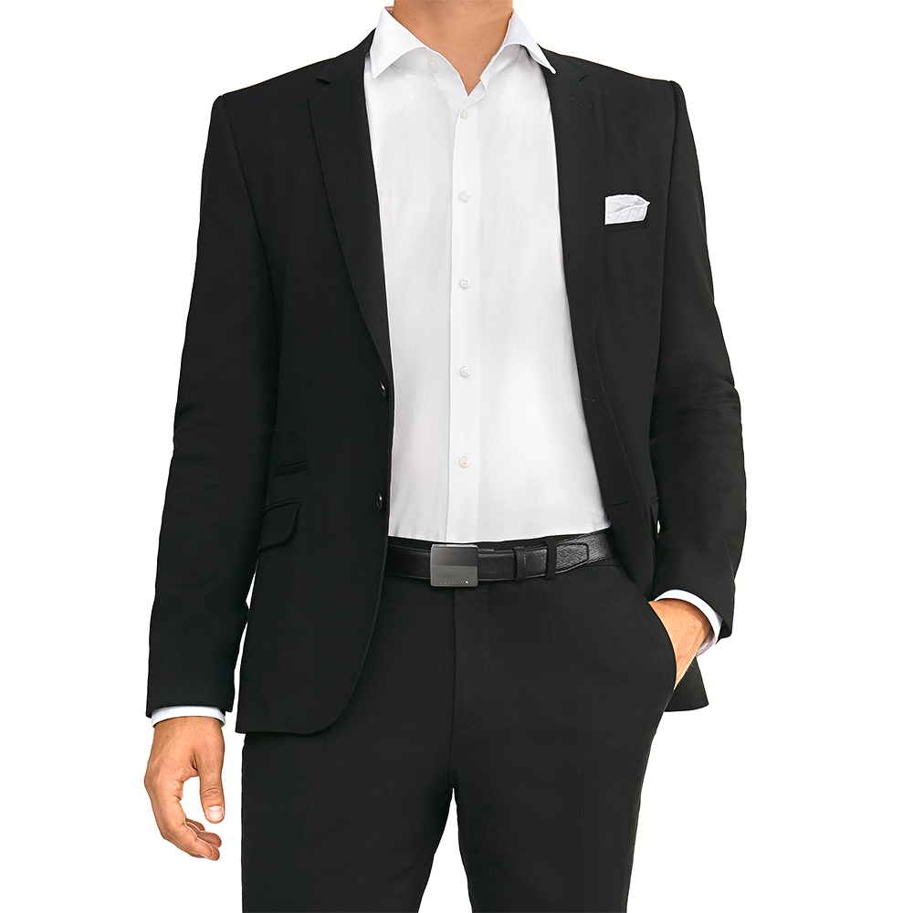 Black cut-to-size business belt, image 5
