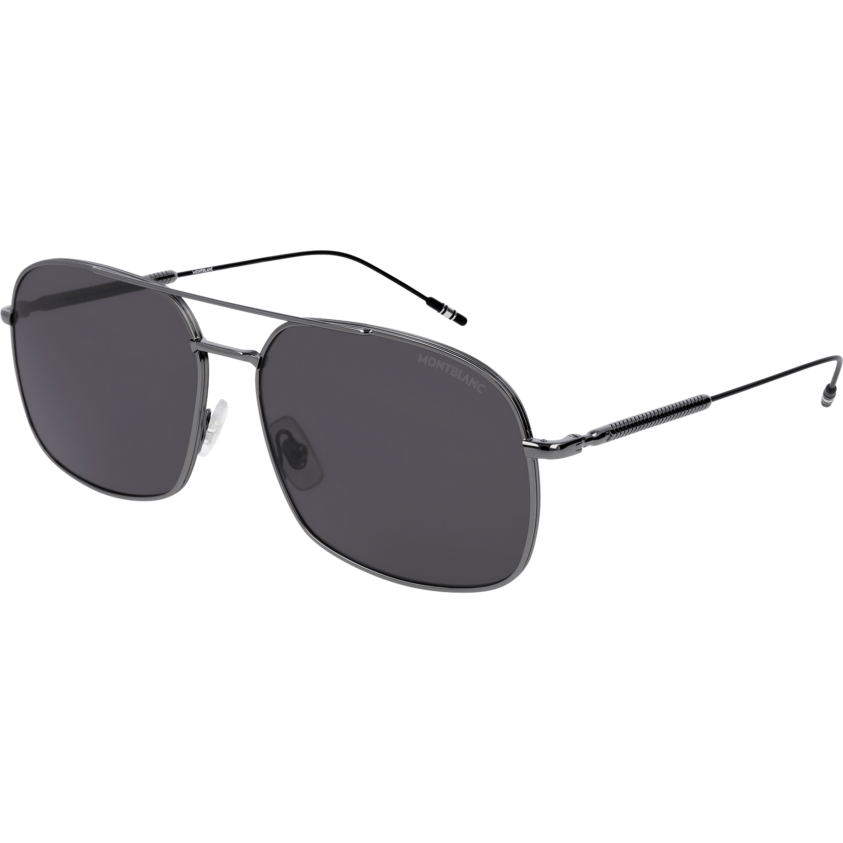 2 صورة ،Square Frame Metal Sunglasses