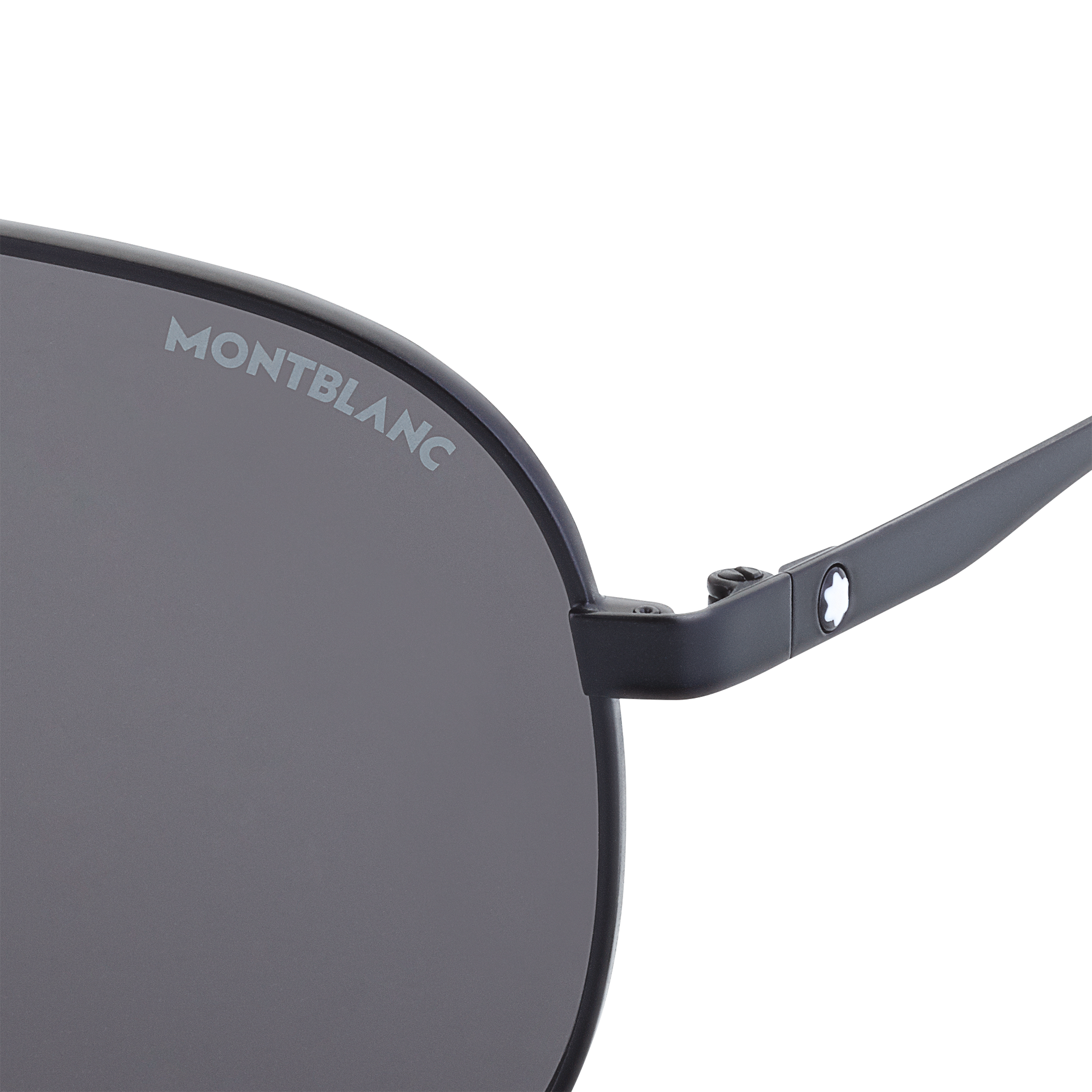 Square Black Metal Frame Sunglasses, image 3