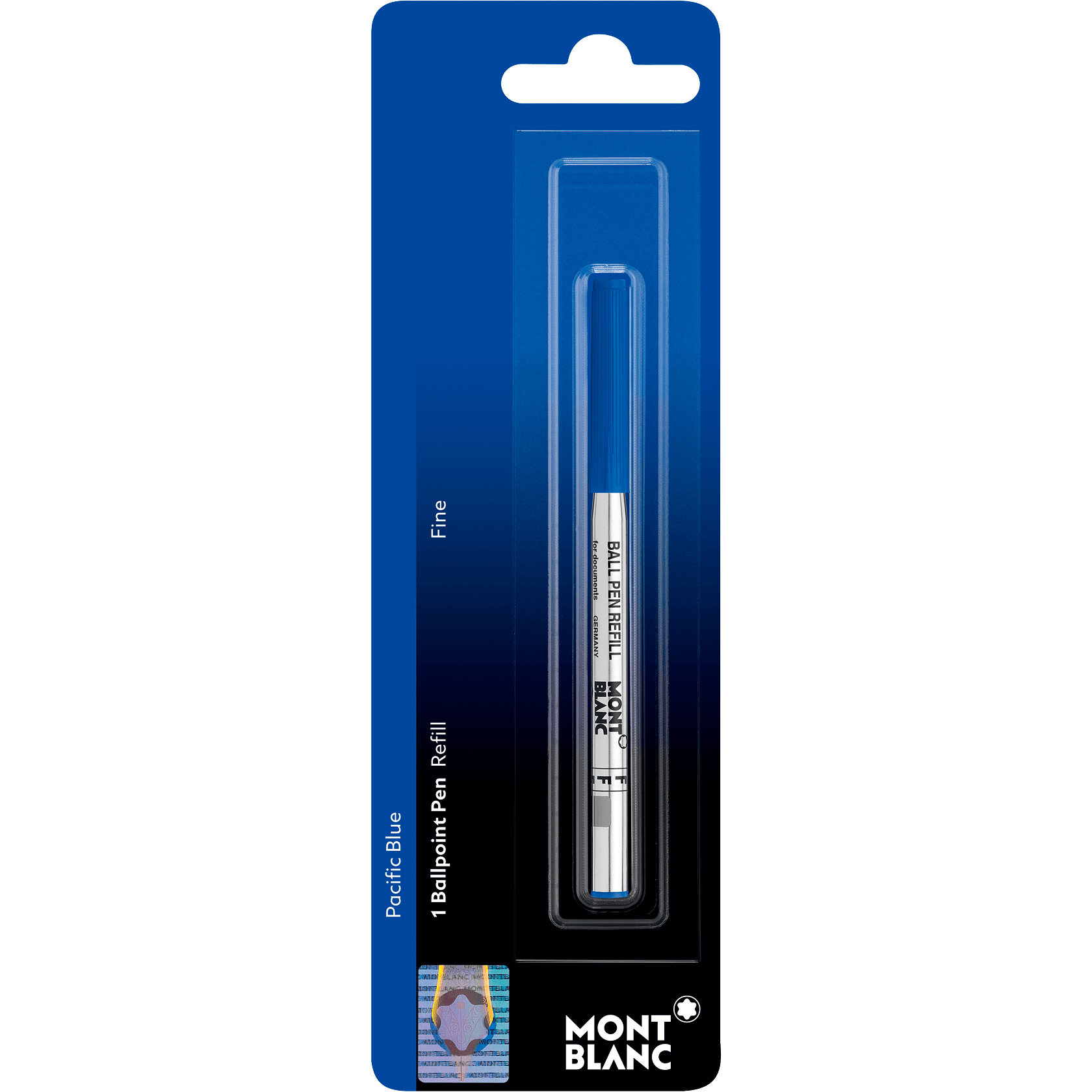 1 Ballpoint Pen Refill (F) Pacific Blue Blister, image 1