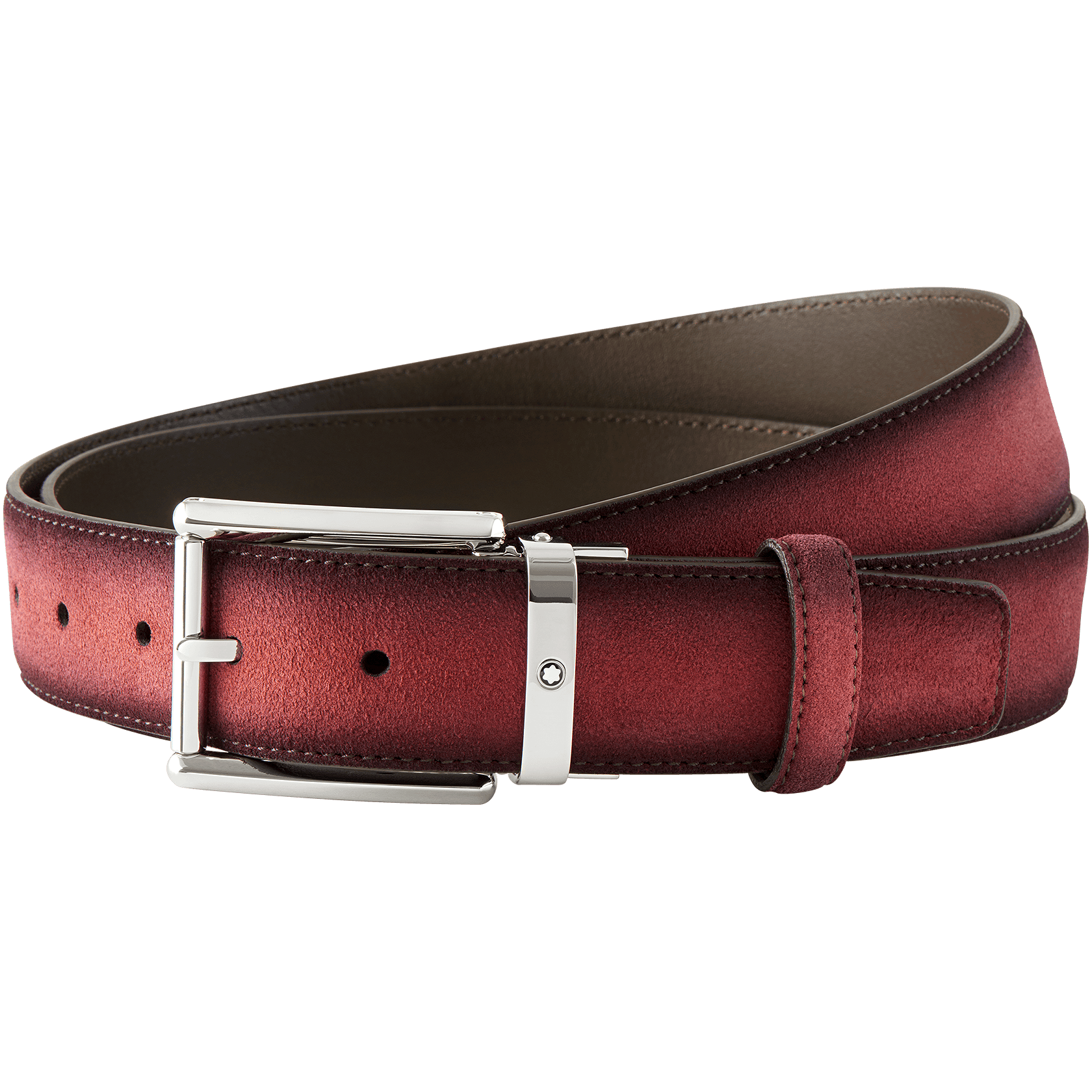 Burgundy cut-to-size casual belt, image 4