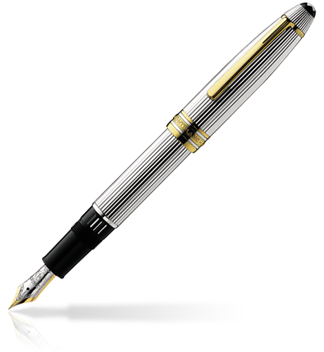 2 صورة ،Meisterstück Solitaire Sterling silver Fountain Pen