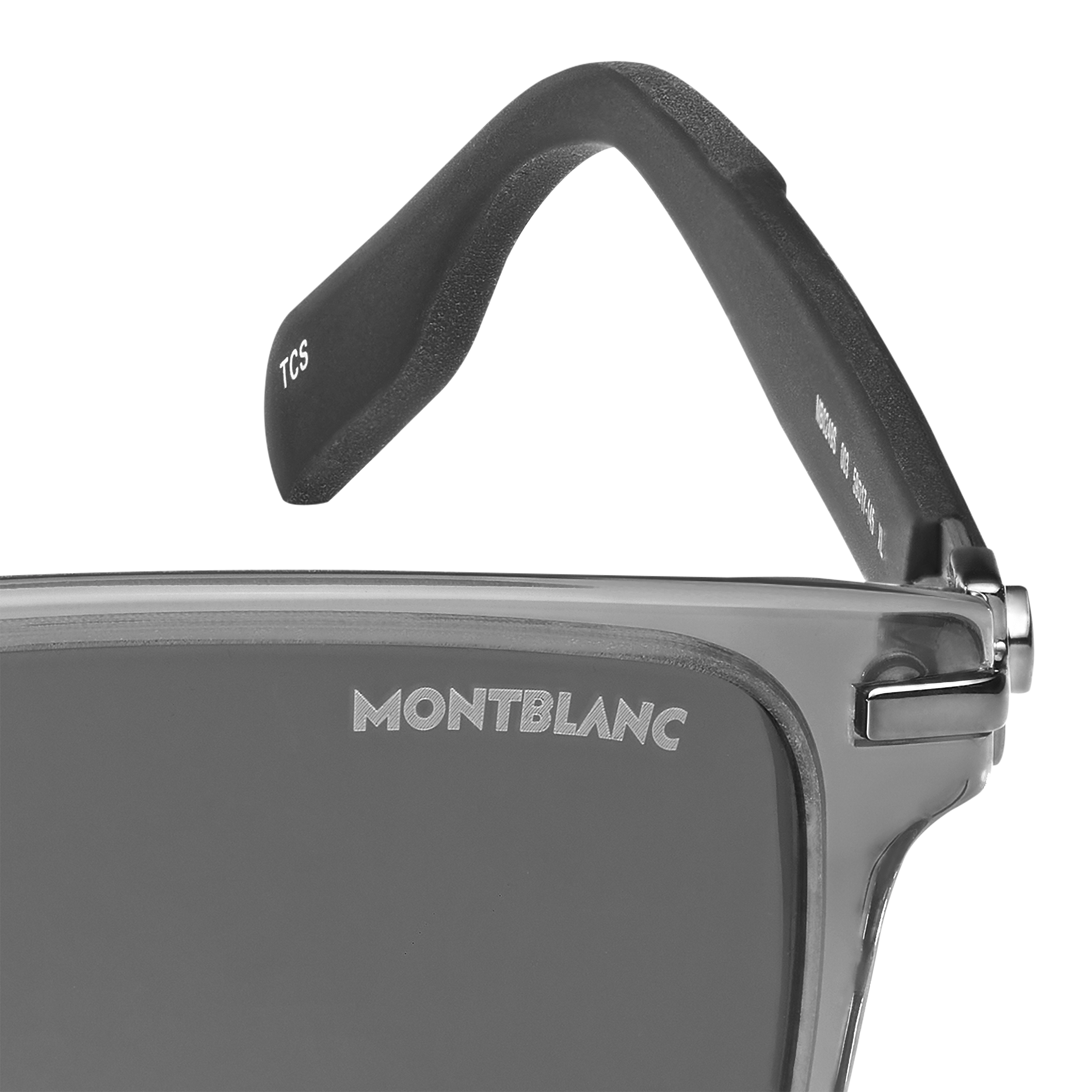 Rectangular Sunglasses with Gray Colored Acetate Frame, image 2
