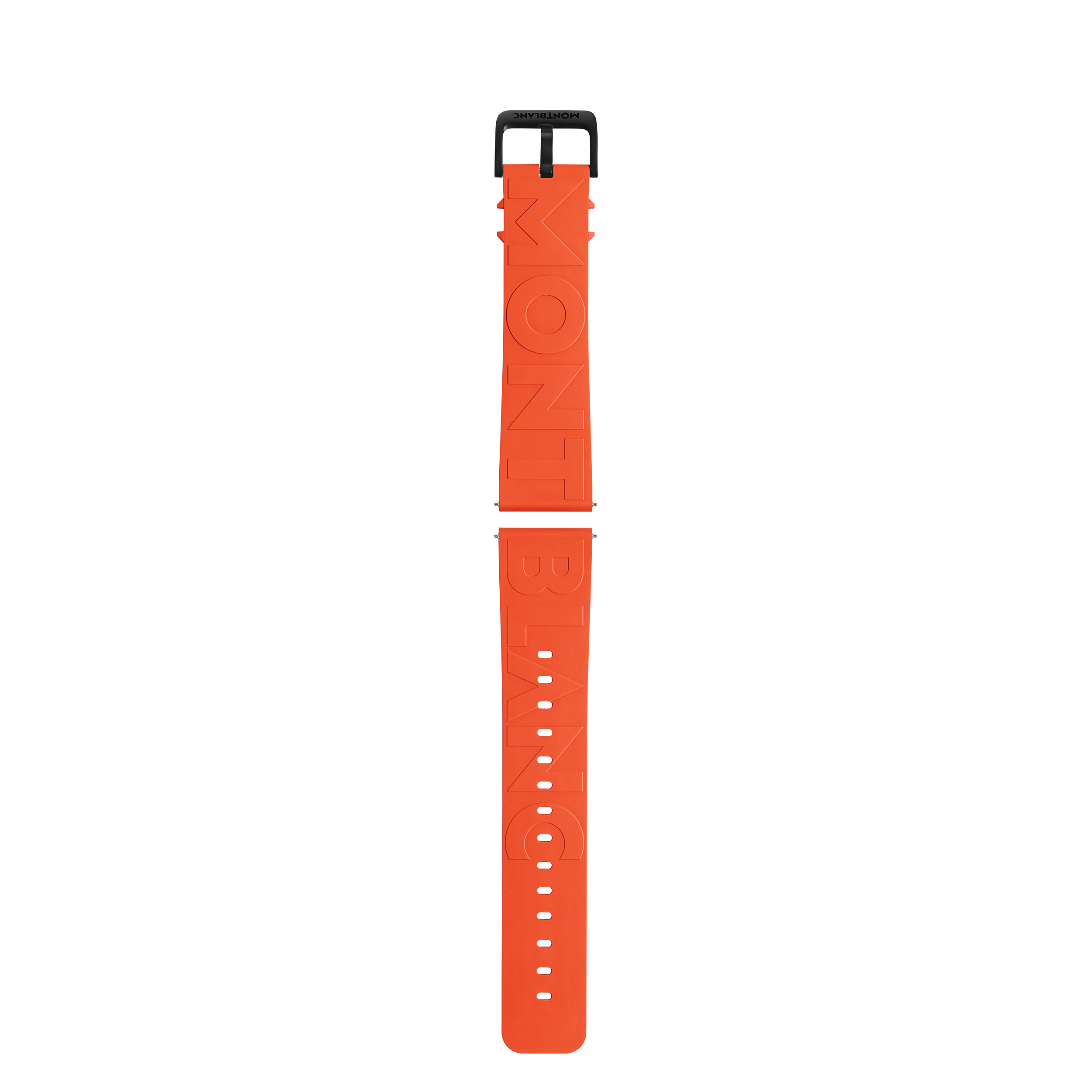 Orange Rubber Strap with Logo, image 1