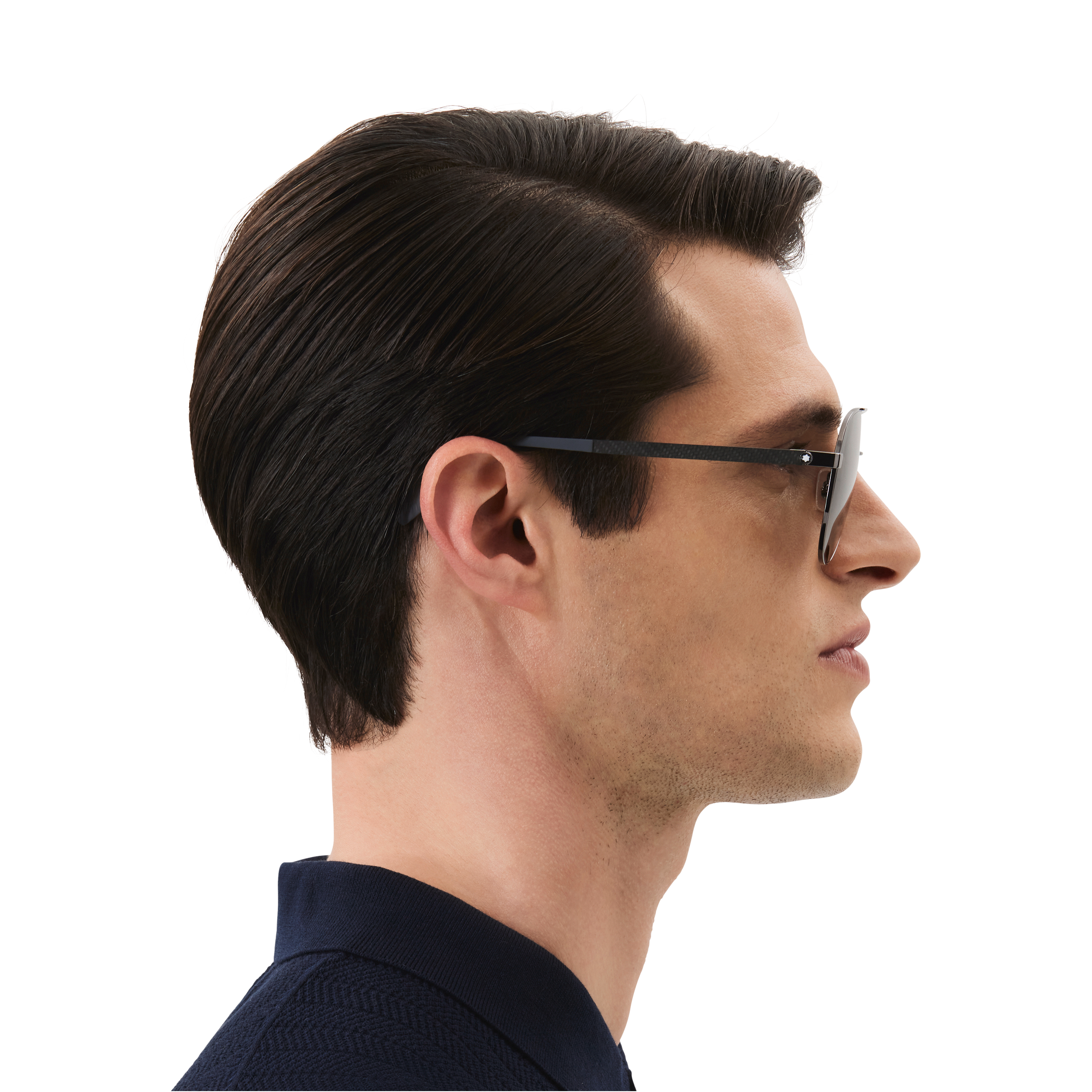 Squared Sunglasses with Grey-Coloured Metal Frame, image 3