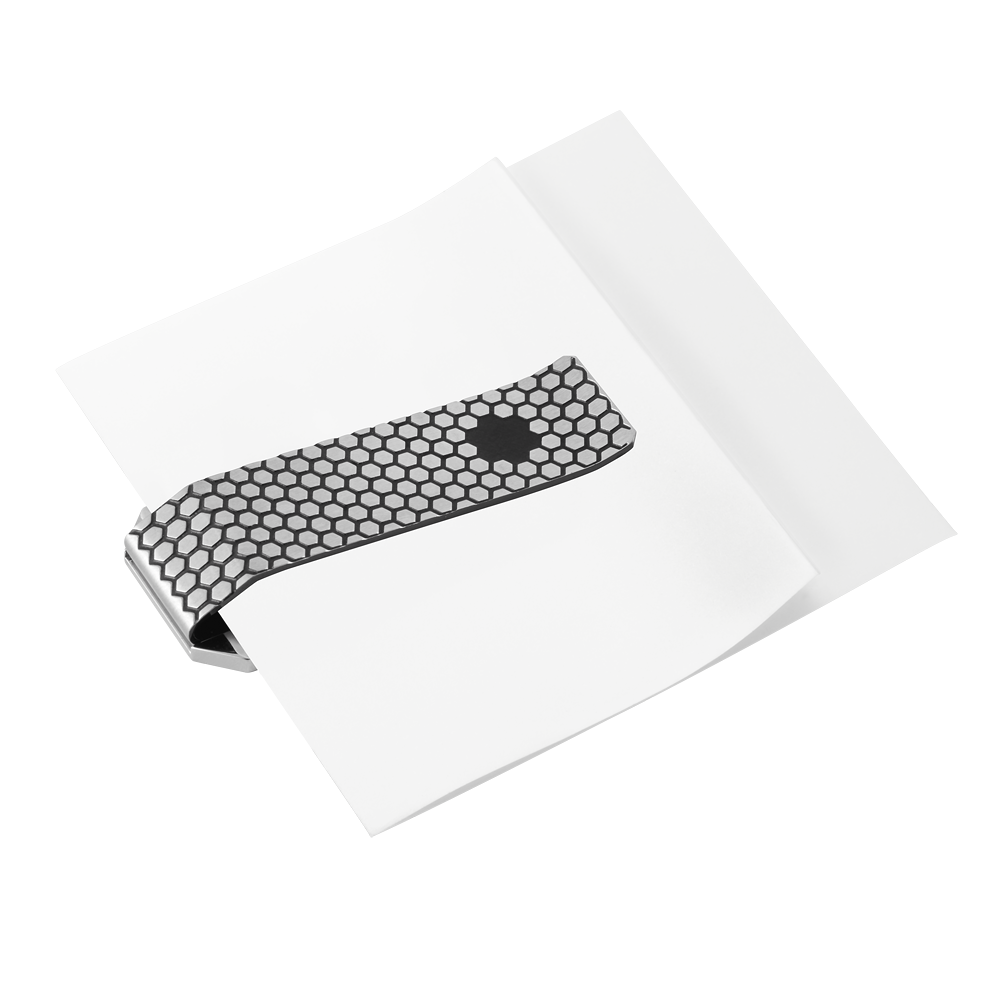 3 صورة ،Montblanc Star honeycomb-patterned money clip